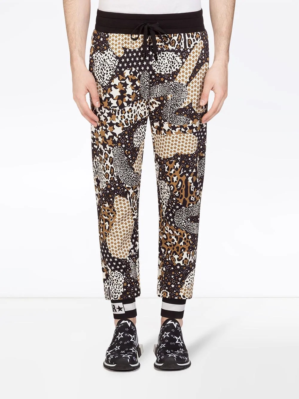 mix-print track pants - 3