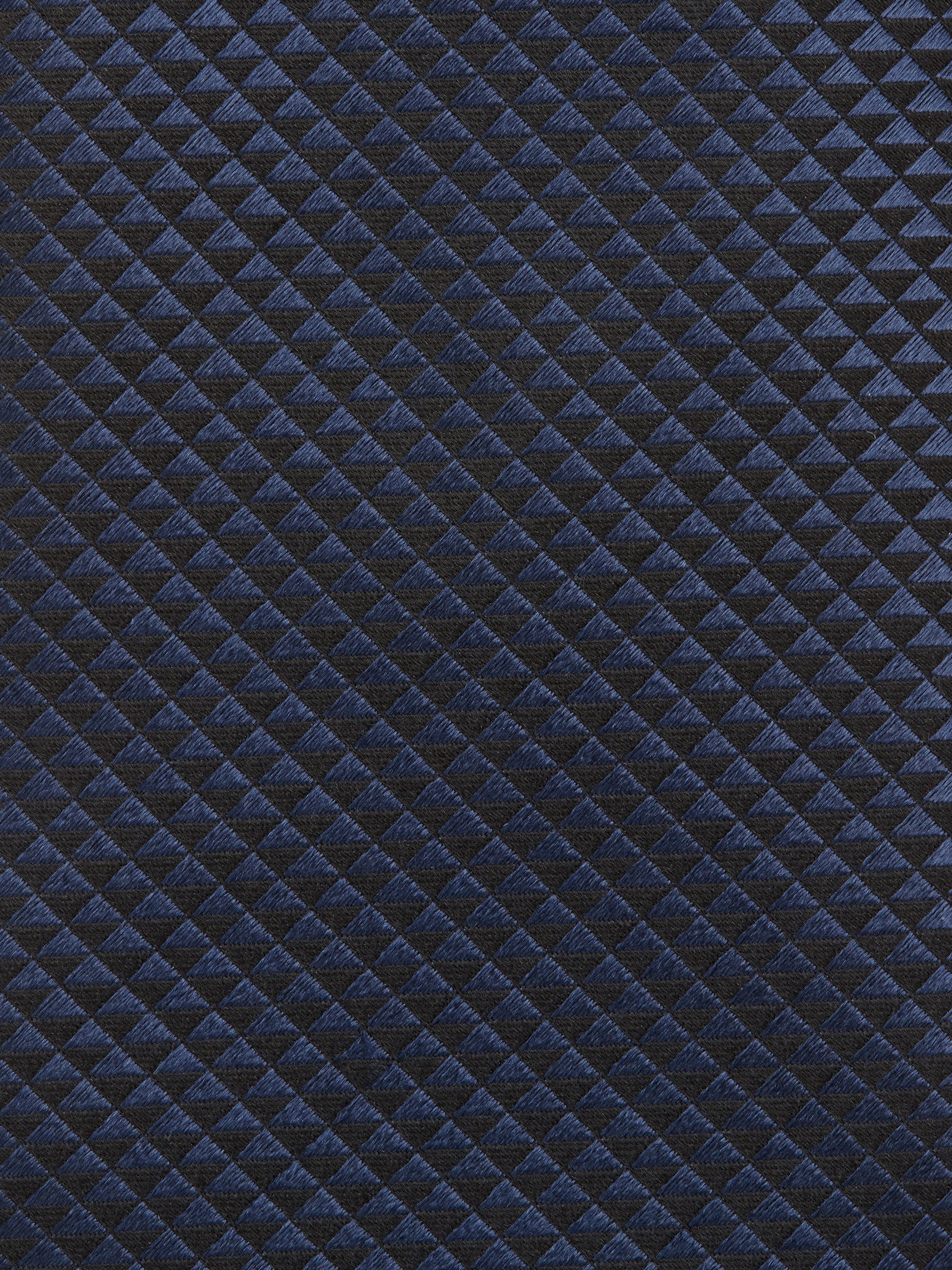 DARK BLUE SILK TIE - 2