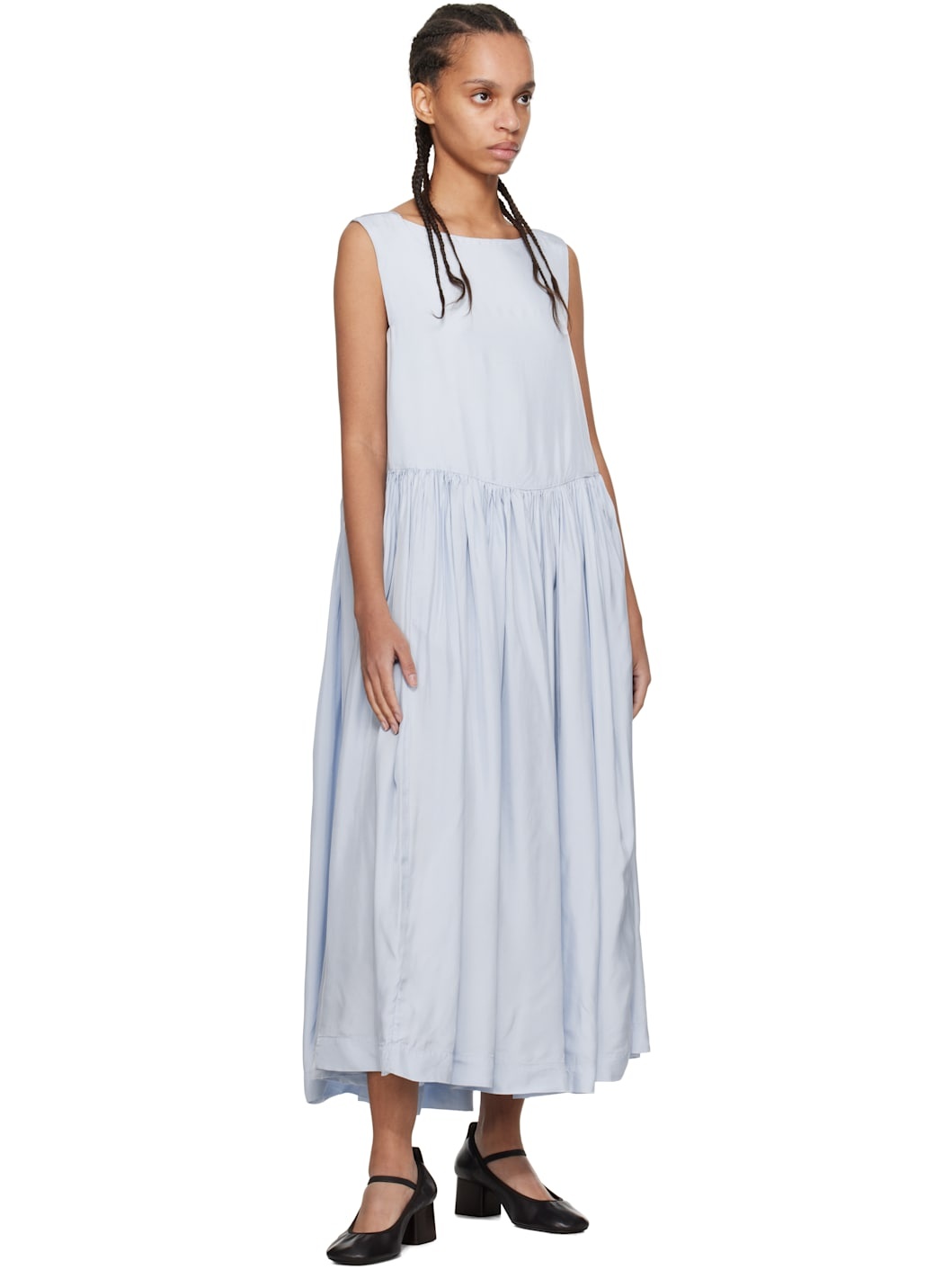 Blue Pomme Midi Dress - 4