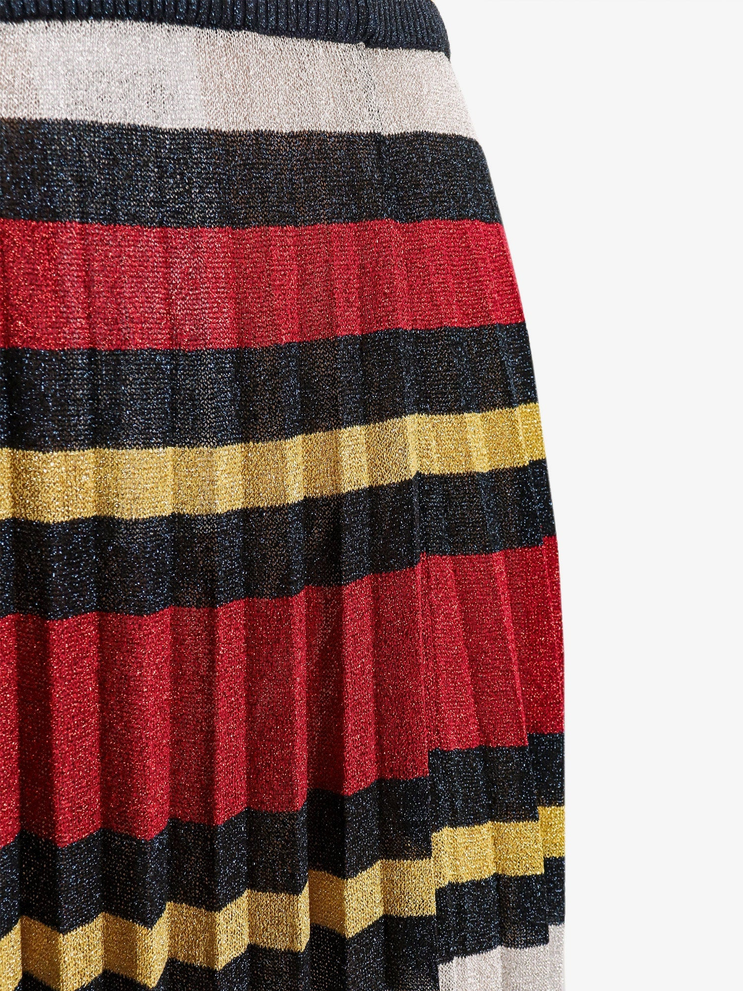 Lurex Skirt With Striped Motif - 5