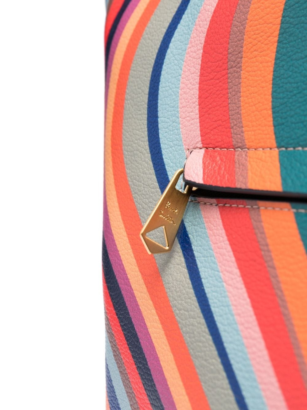 Paul Smith Spring Swirl Print Leather Tote Bag