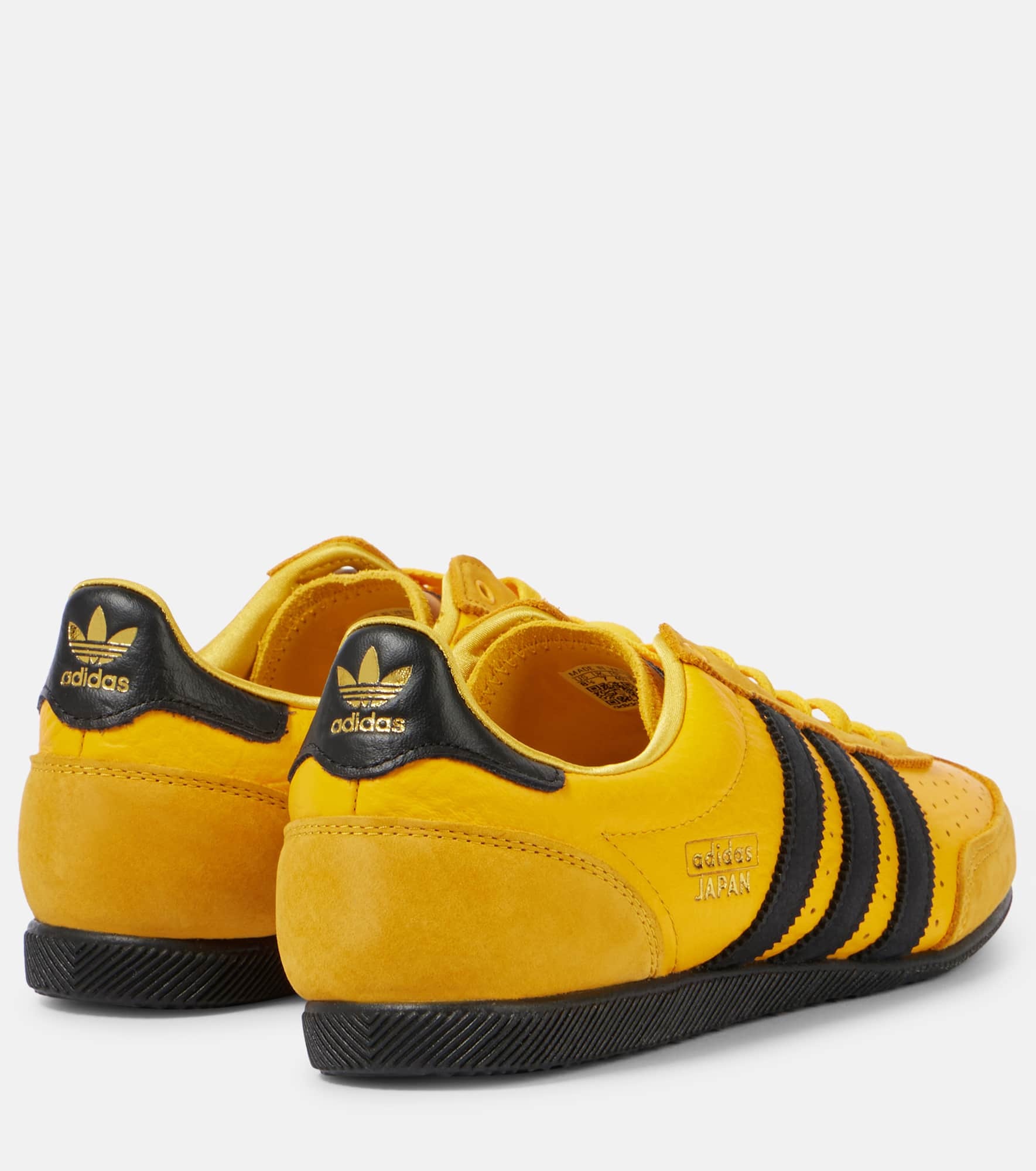 Japan suede-trimmed leather sneakers - 2