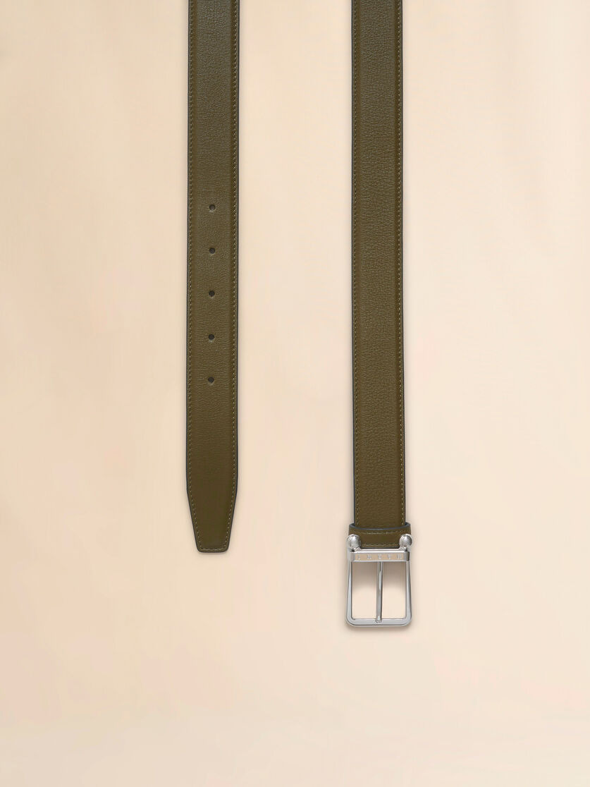 DEEP GREEN LEATHER TRUNKAROO BELT - 3