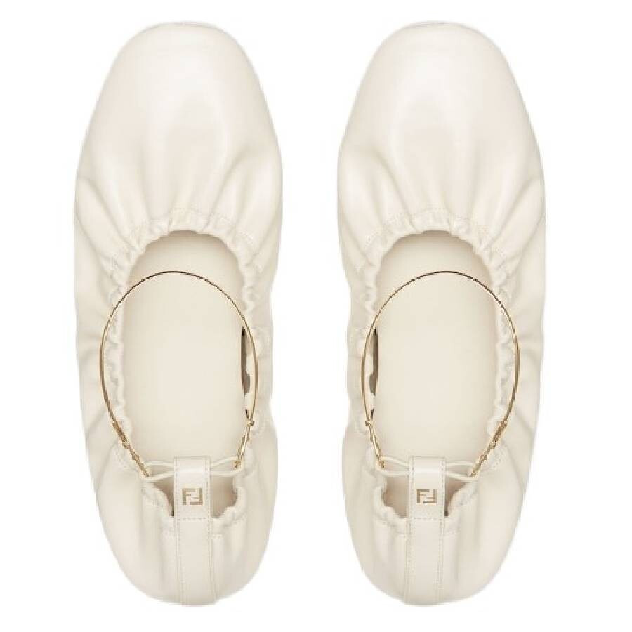 Fendi Leather Filo Ballerina Flats - 4