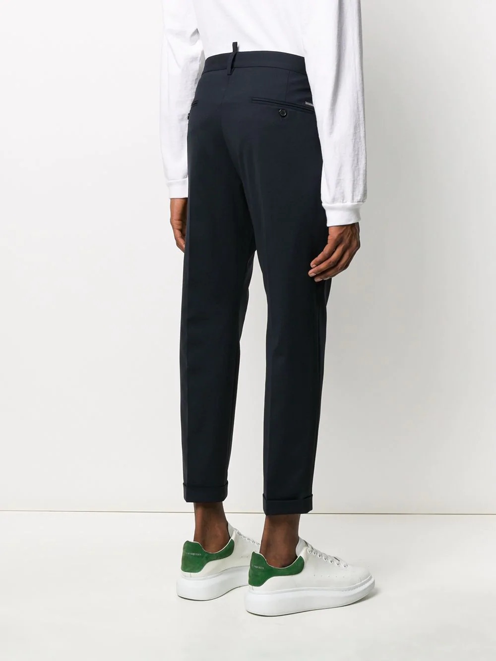 mid-rise tailored trousers - 4