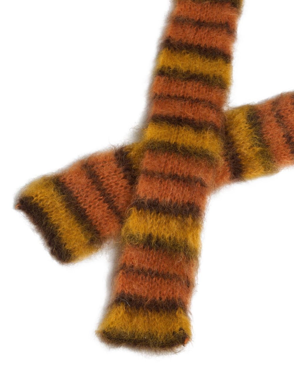 stripe-pattern scarf - 2