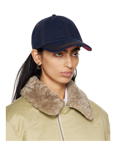 Burberry Blue Denim Baseball Cap outlook