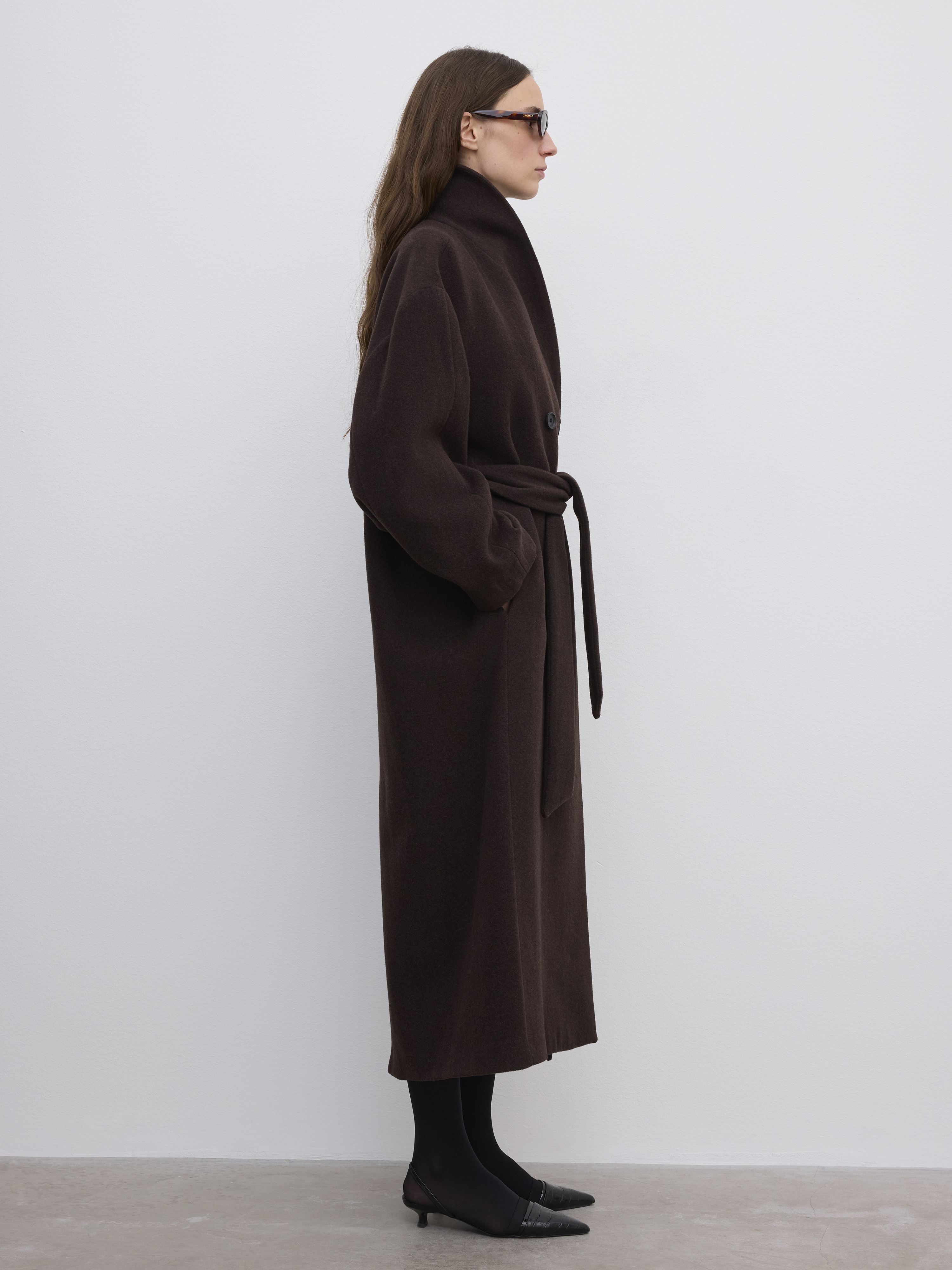 Relaxed Wool Coat - 3