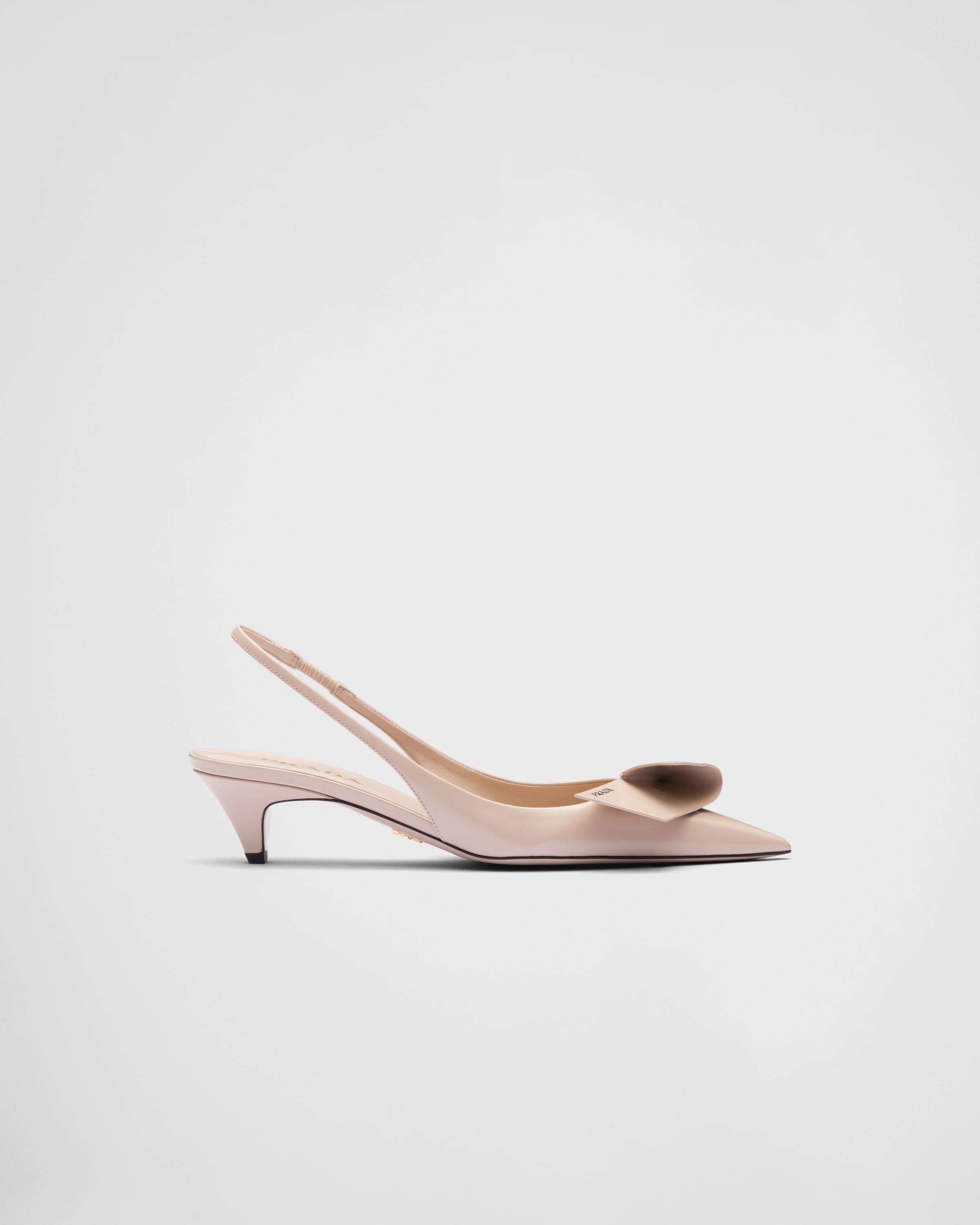 Brushed leather slingback pumps - 2