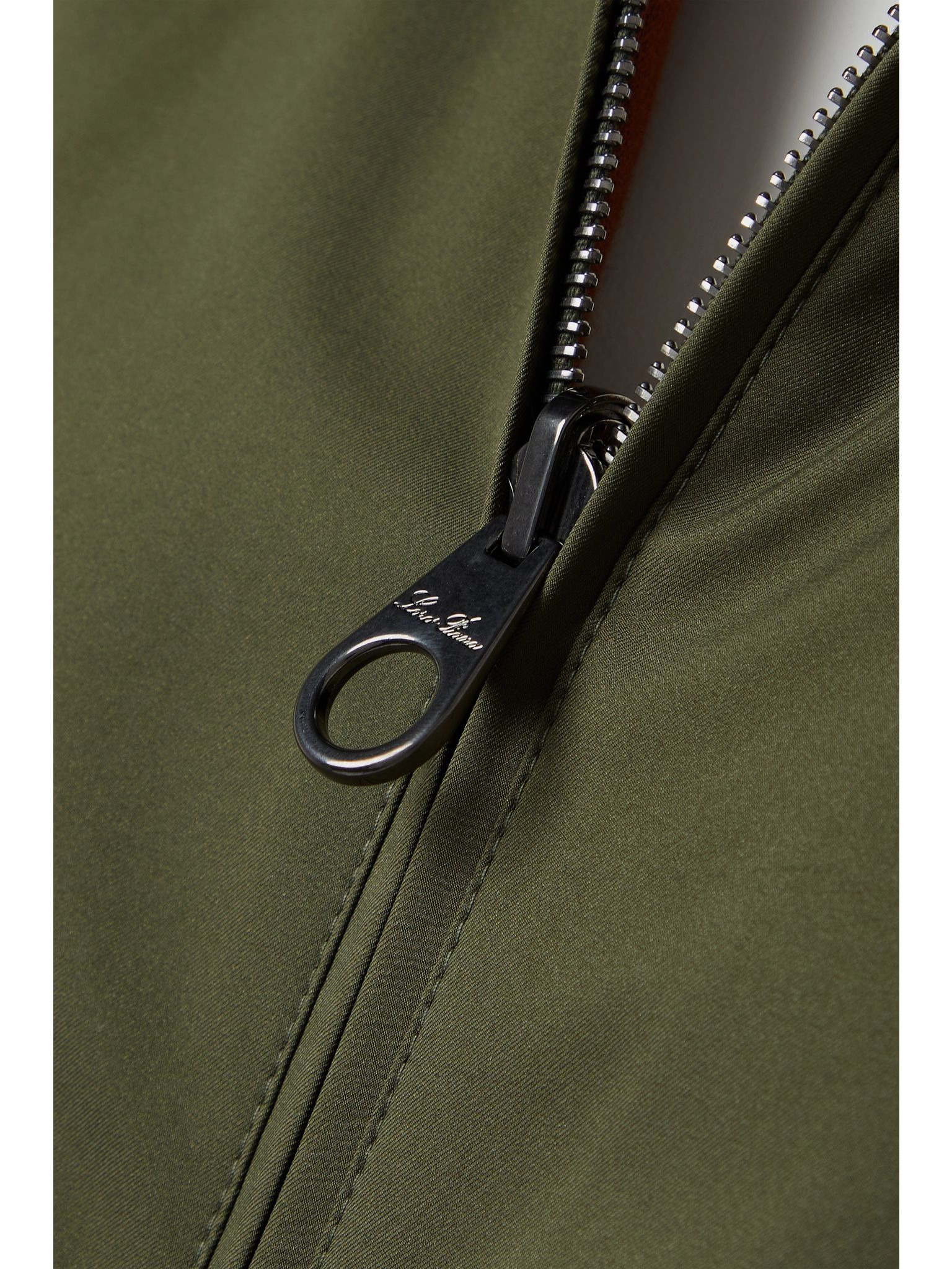 Reversible shell and cashmere bomber jacket Dark green - 5
