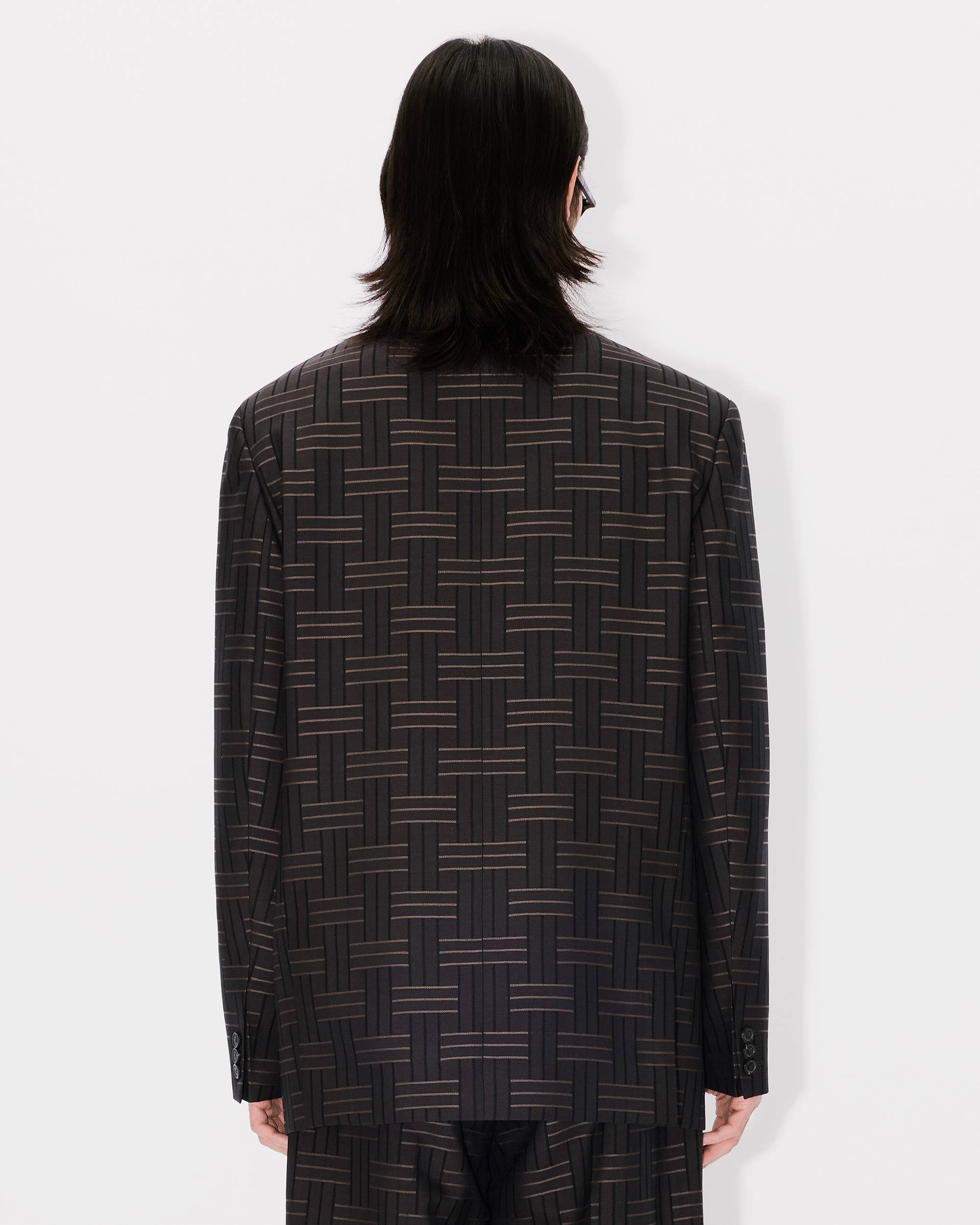'KENZO Weave' tailored kimono jacket - 5