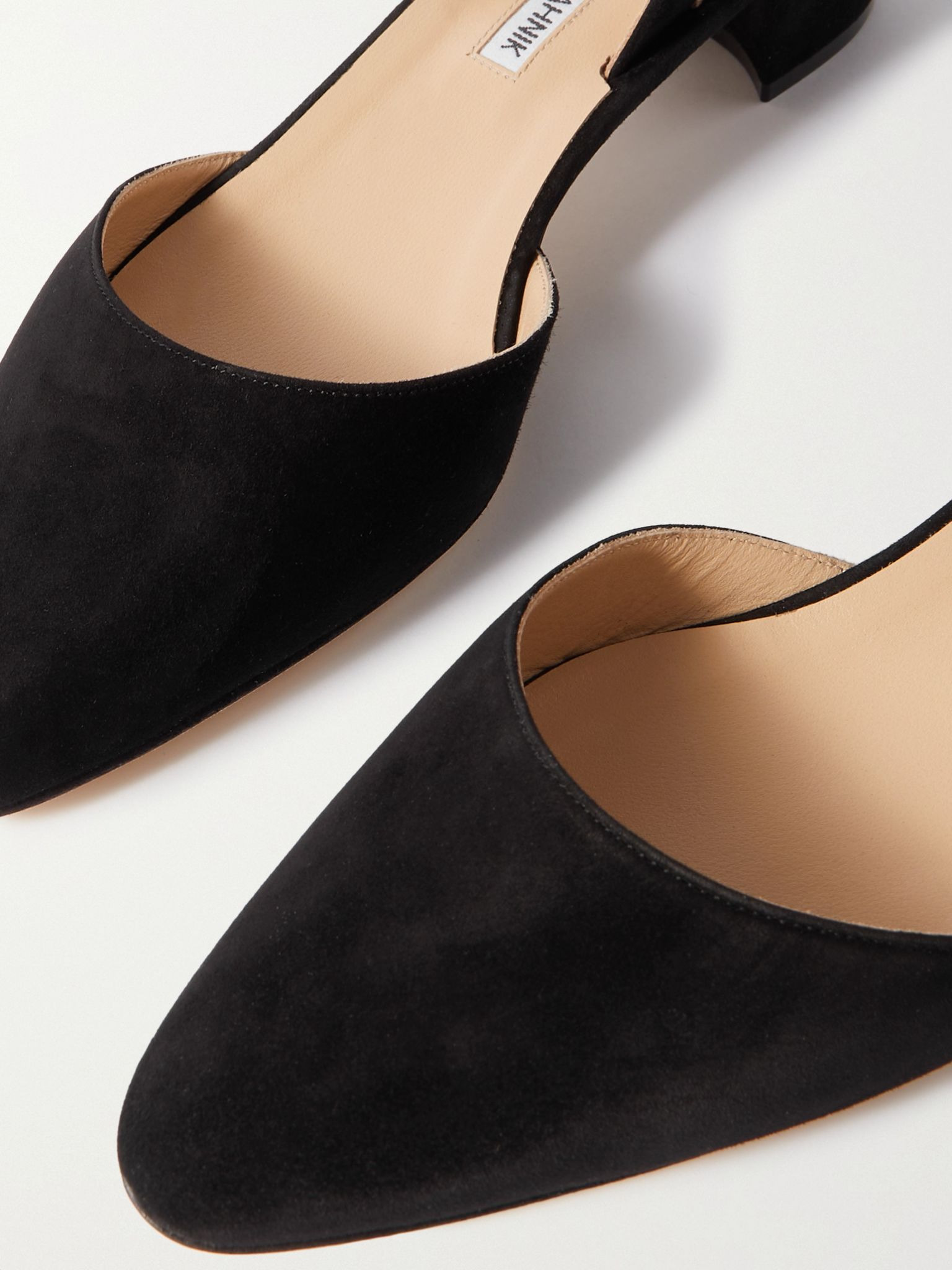 Aspro 30 suede slingback pumps Black - 4