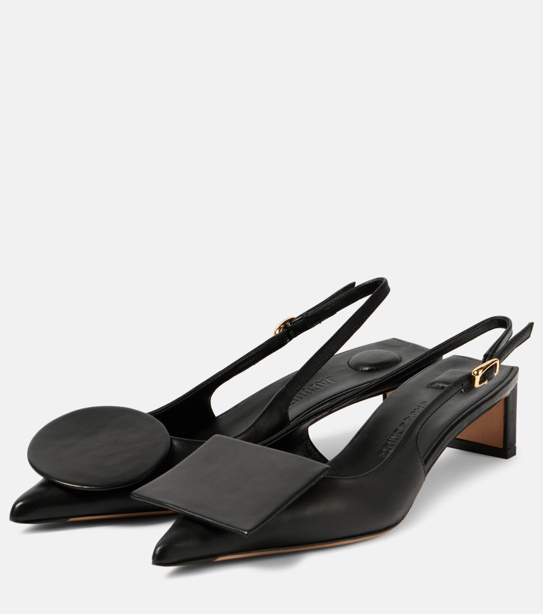 Les Slingbacks Duelo leather pumps - 5