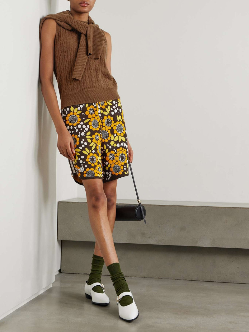 GUEST IN RESIDENCE Cable-knit cashmere sweater vest Brown outlook