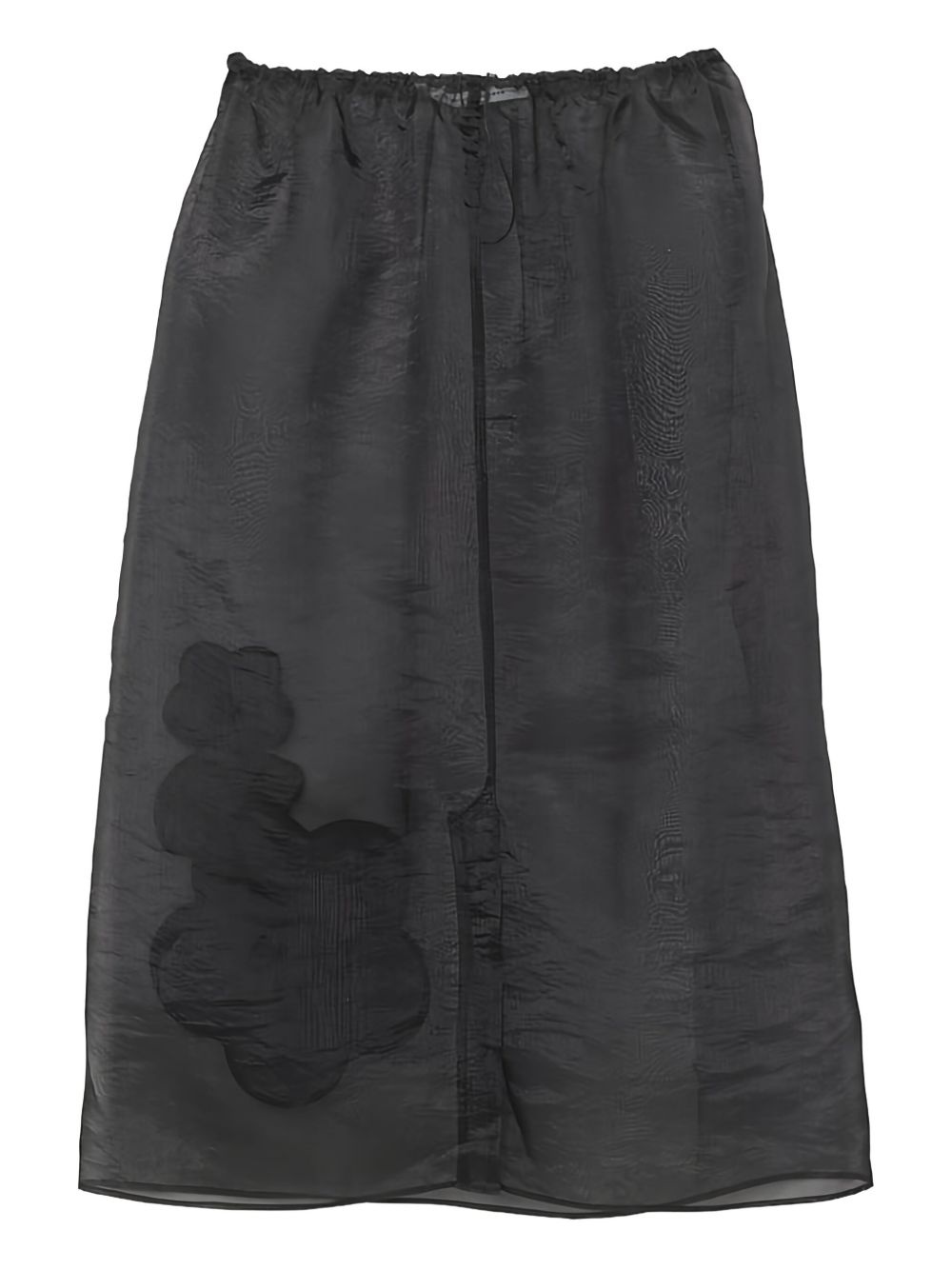 Bambi floral-embroidered midi skirt - 4