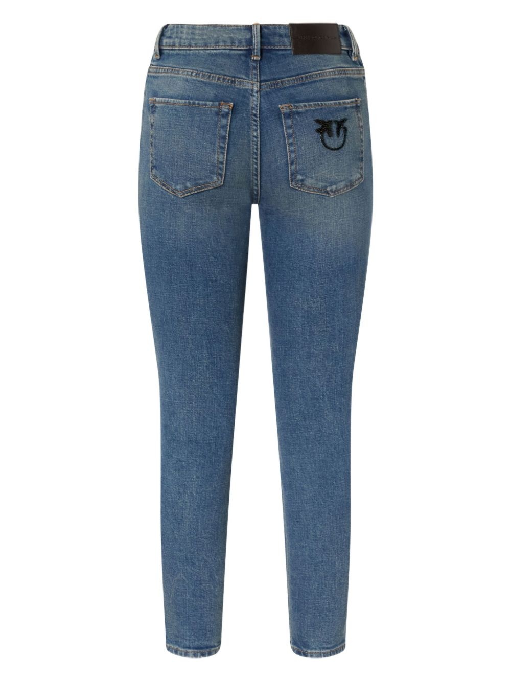 logo-embroidered slim-fit jeans - 2