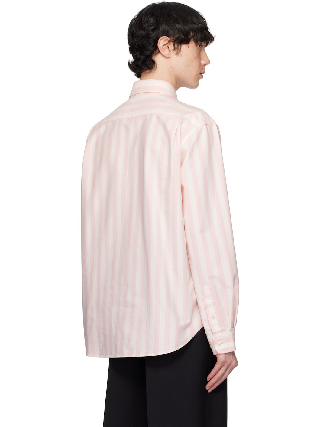 Off-White & Pink Button-Up Shirt - 3