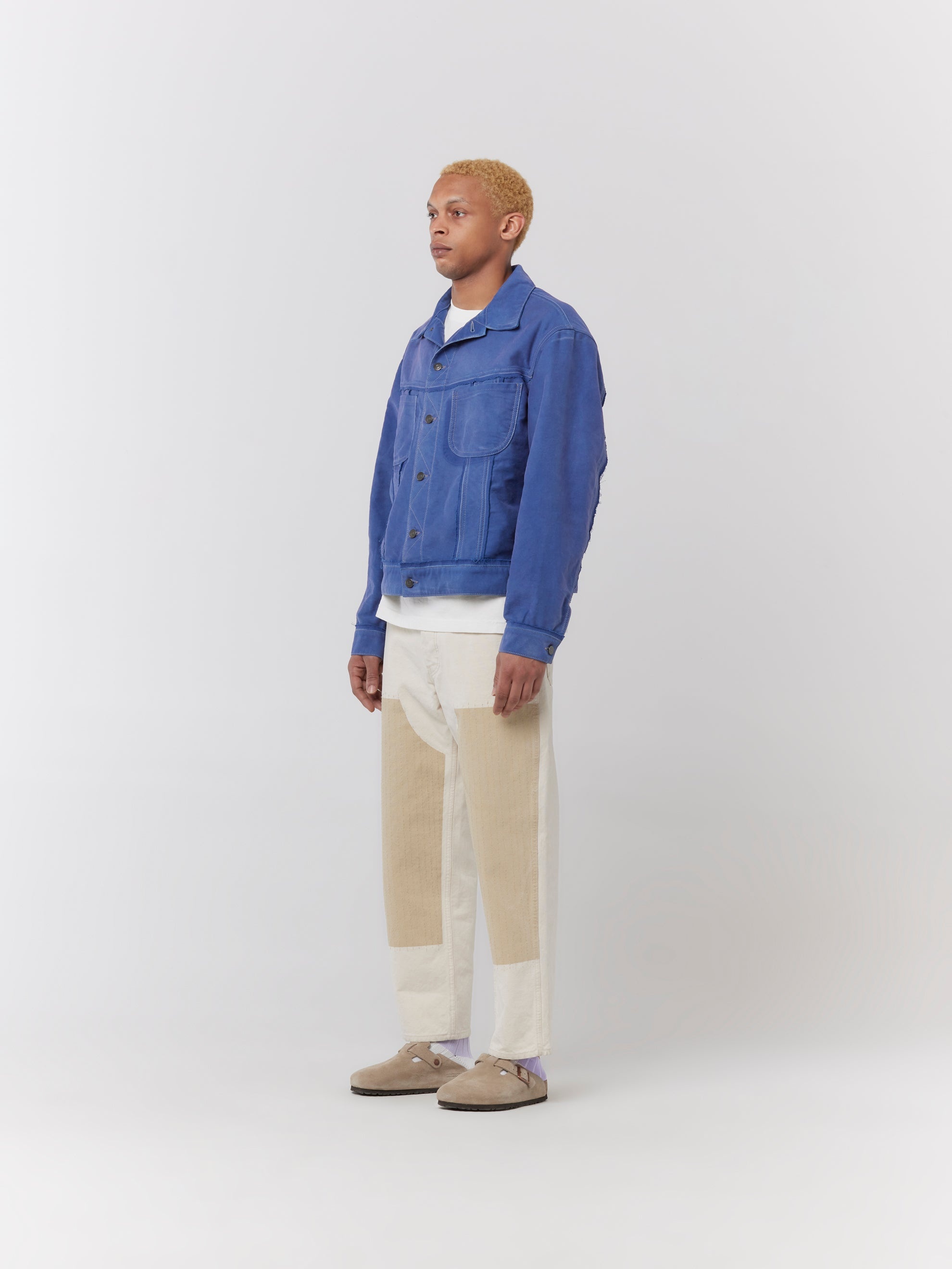 【Maison Margiela】WORKER MOLESKIN DISTRESSED JACKET Maison Margiela Worker's moleskin distressed jacket | REVERSIBLE