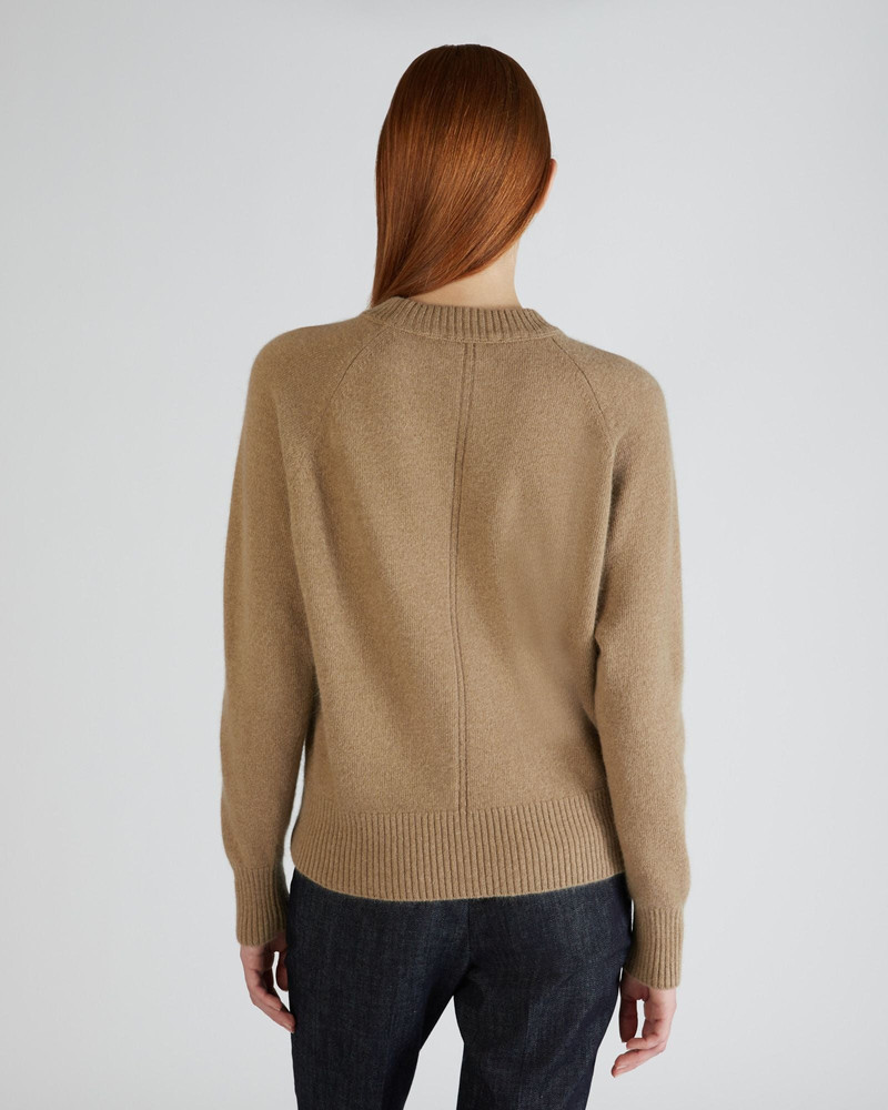 Regular fit crewneck sweater in wool and Angora 3