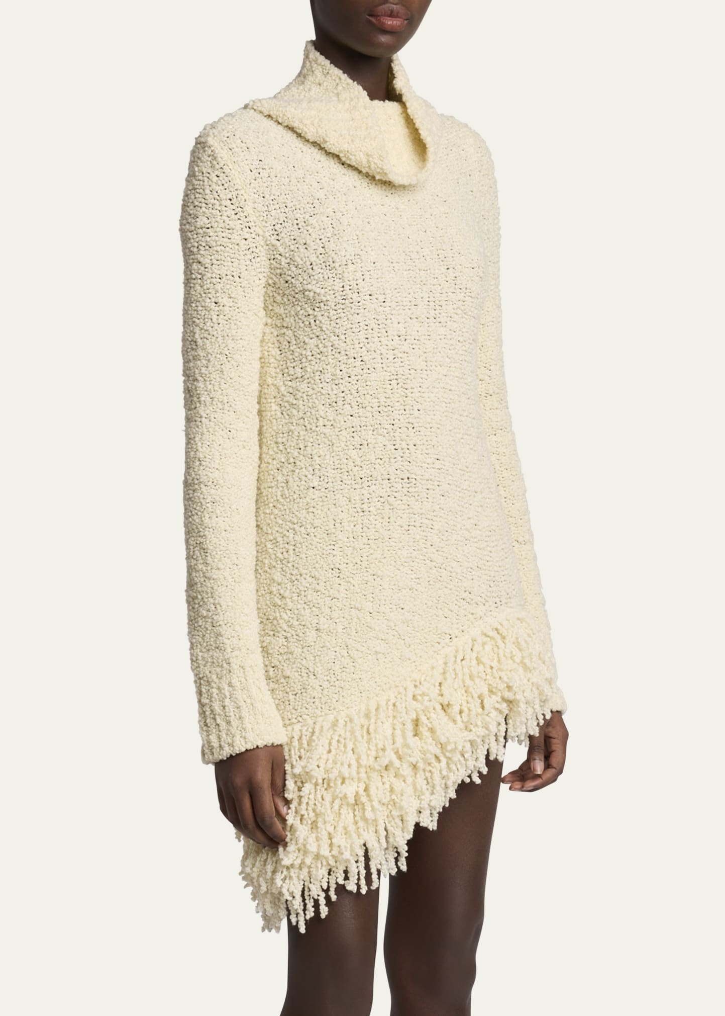 Meloe Fringe Knit Mini Dress - 4