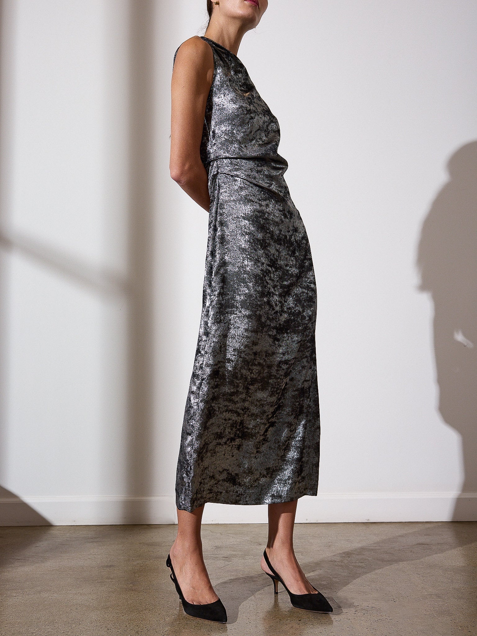 The Trey Draped Waist Dress - 3