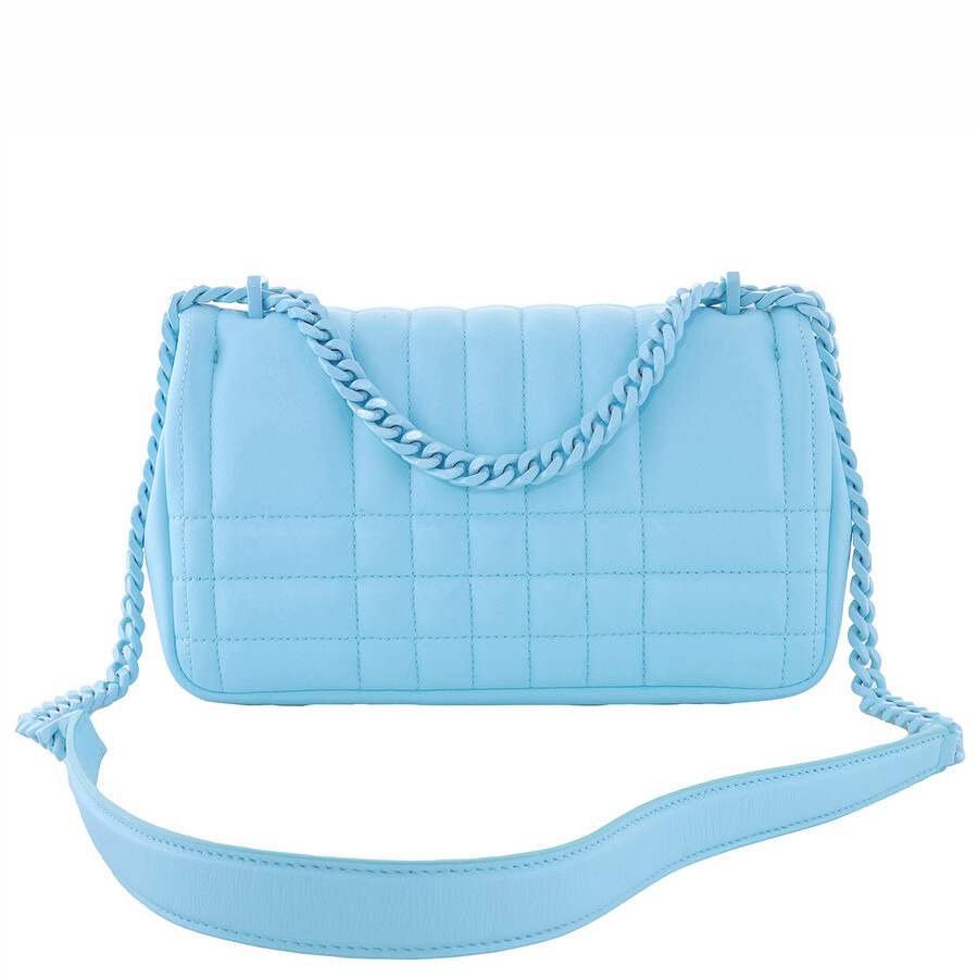 Burberry Cool Sky Blue Quilted Small Lola Bag - 4
