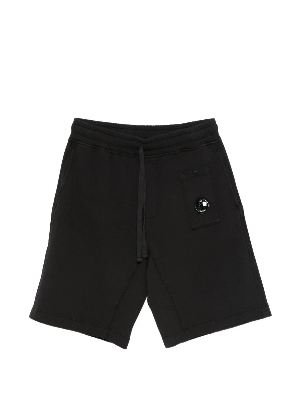 fleece drawstring-waist shorts - 1
