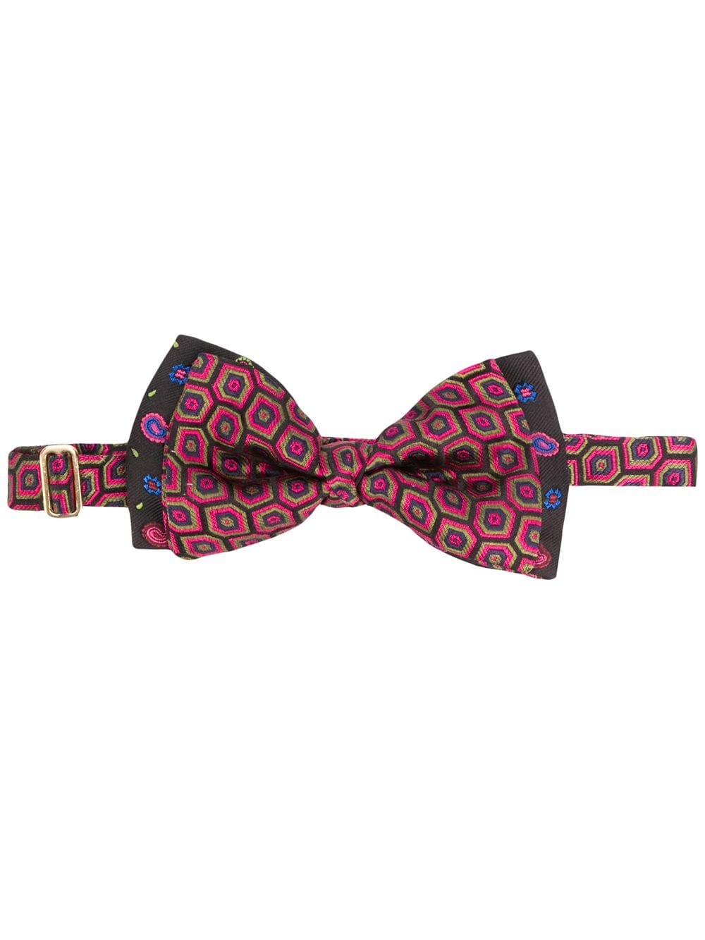 geometric-print bow tie - 1