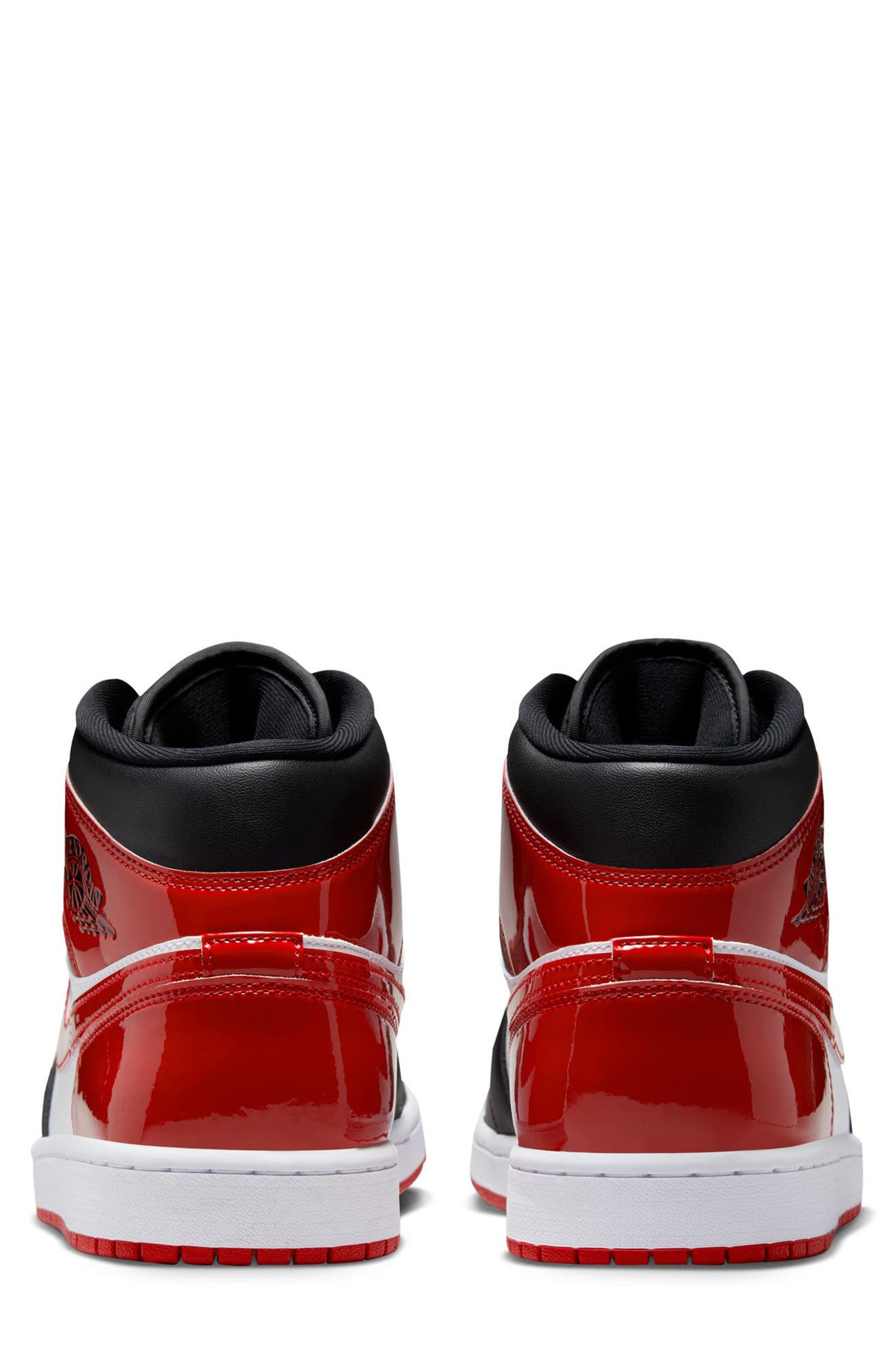 Air Jordan 1 Mid SE Sneaker in Black/Varsity Red at Nordstrom - 5