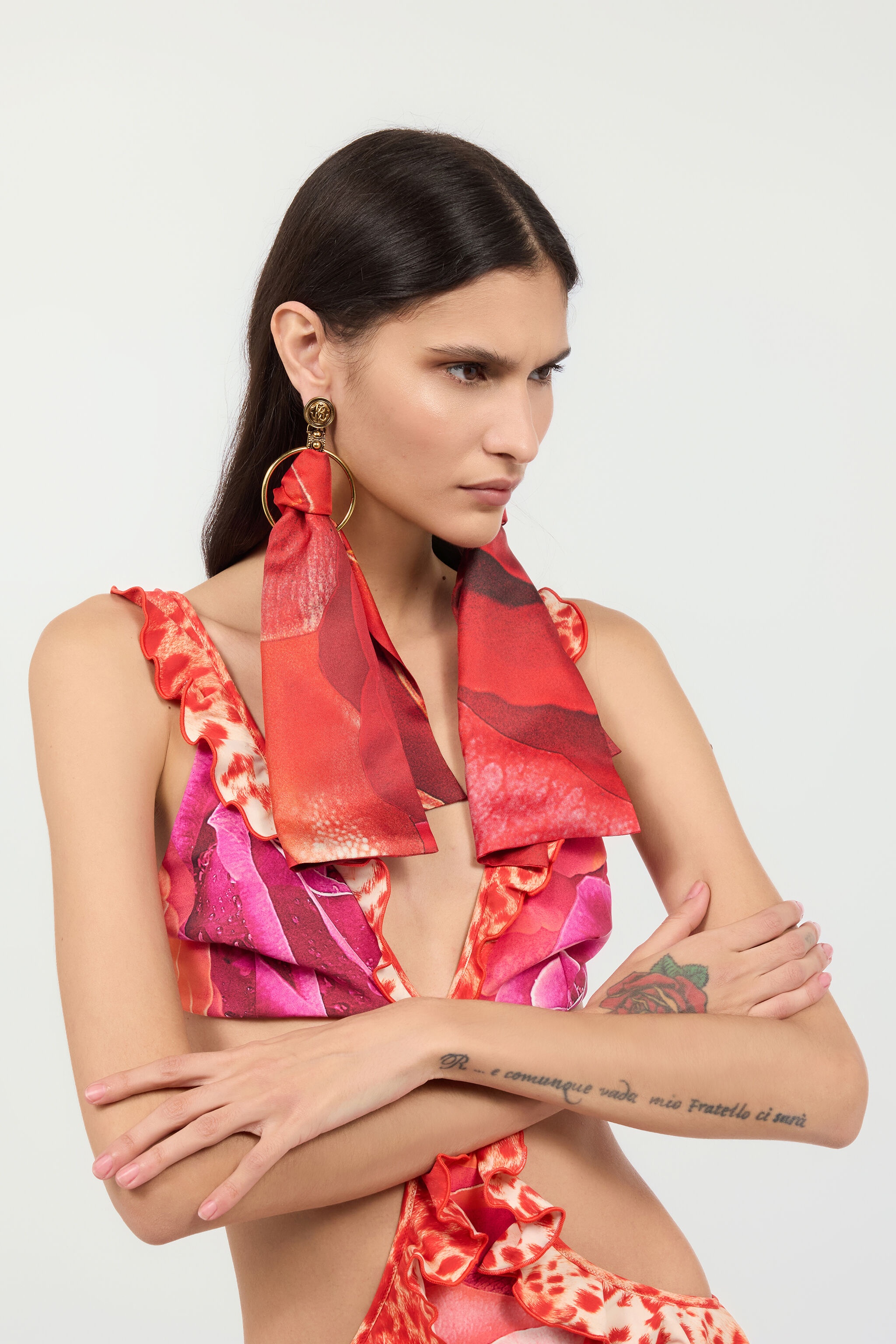 Bandana Print Earrings - 2
