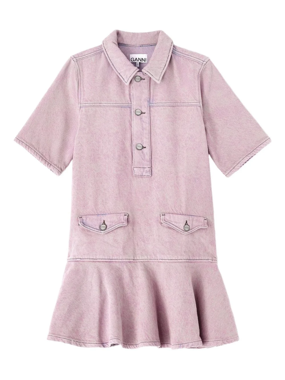 denim mini dress - 1