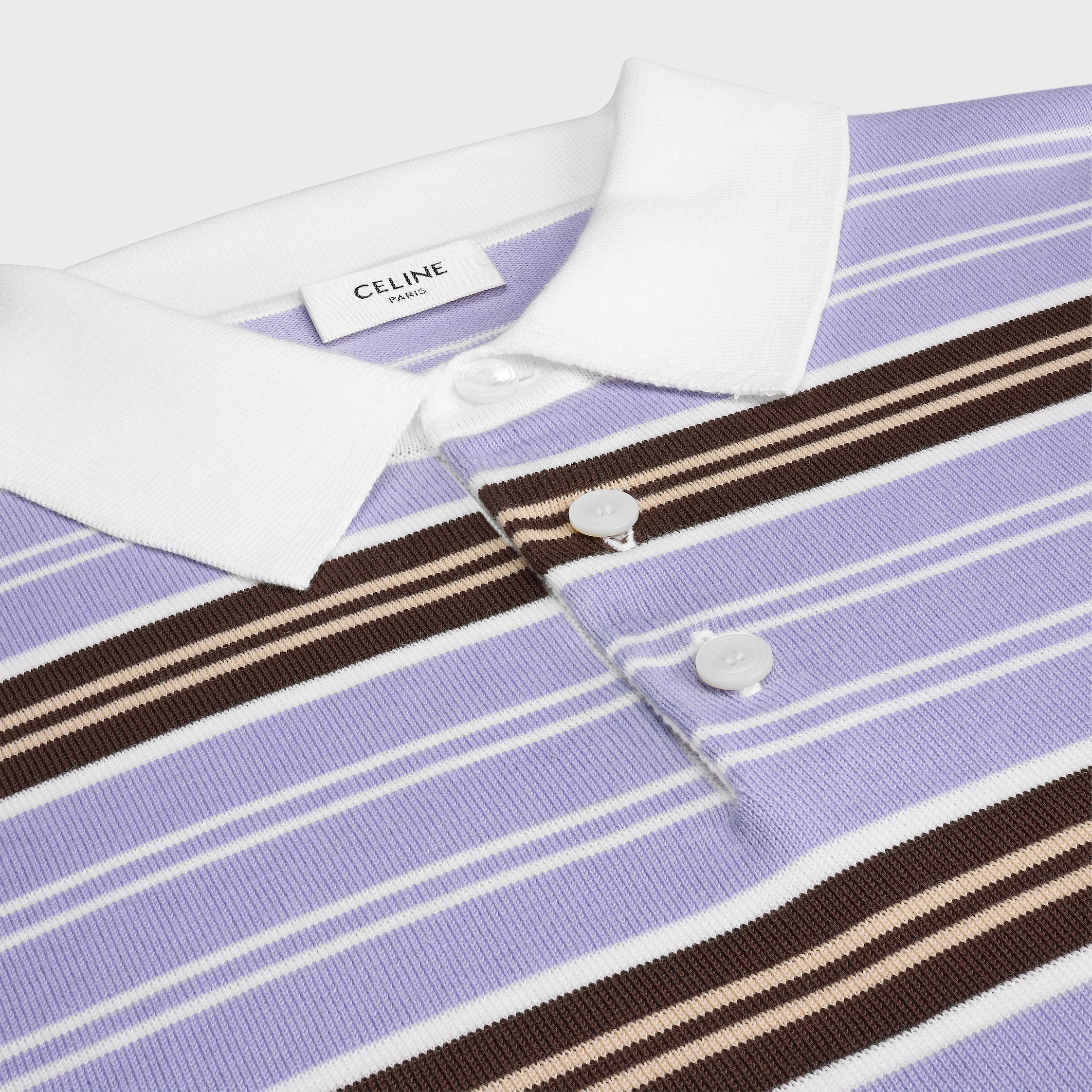polo sweater IN striped cotton - 3