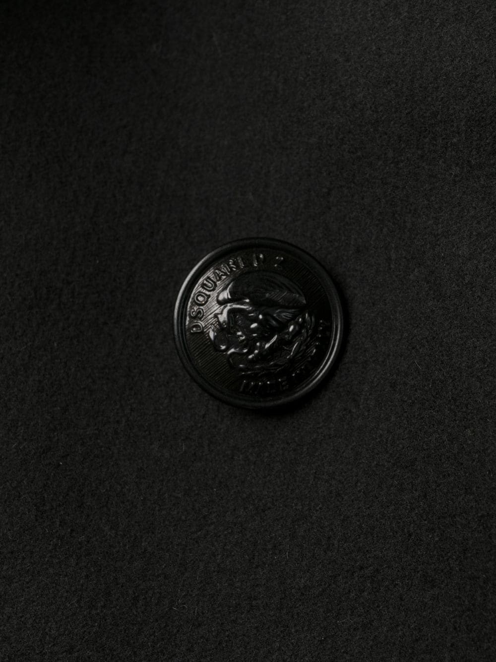logo-button double-breasted coat - 6