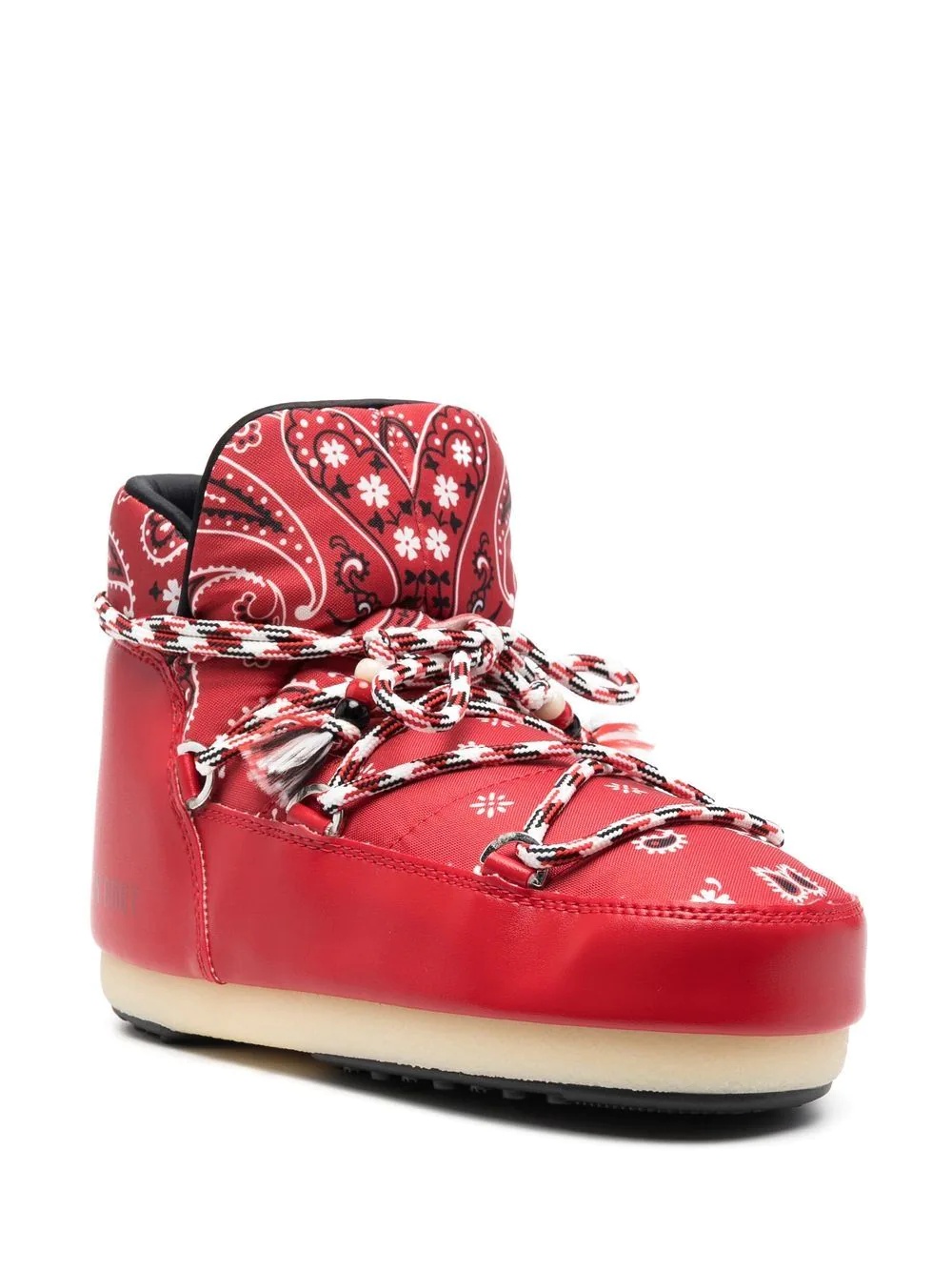 bandana-print snow boots - 2