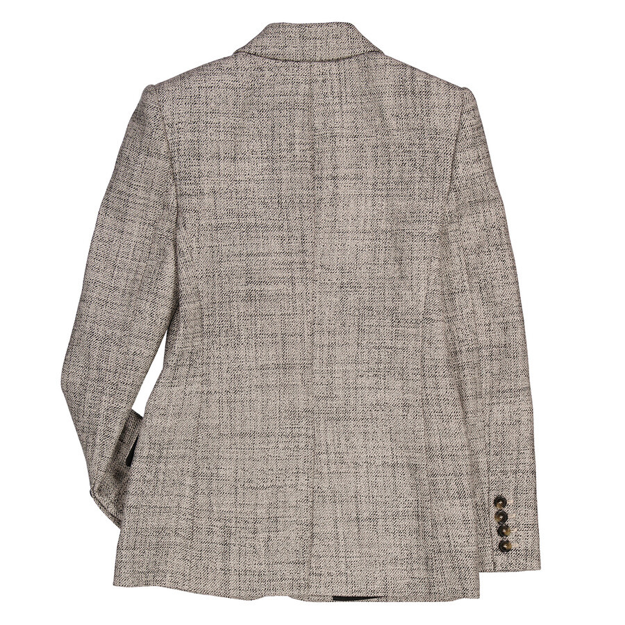 Stella McCartney Ladies Beige Single-Breasted Wide Blazer - 7