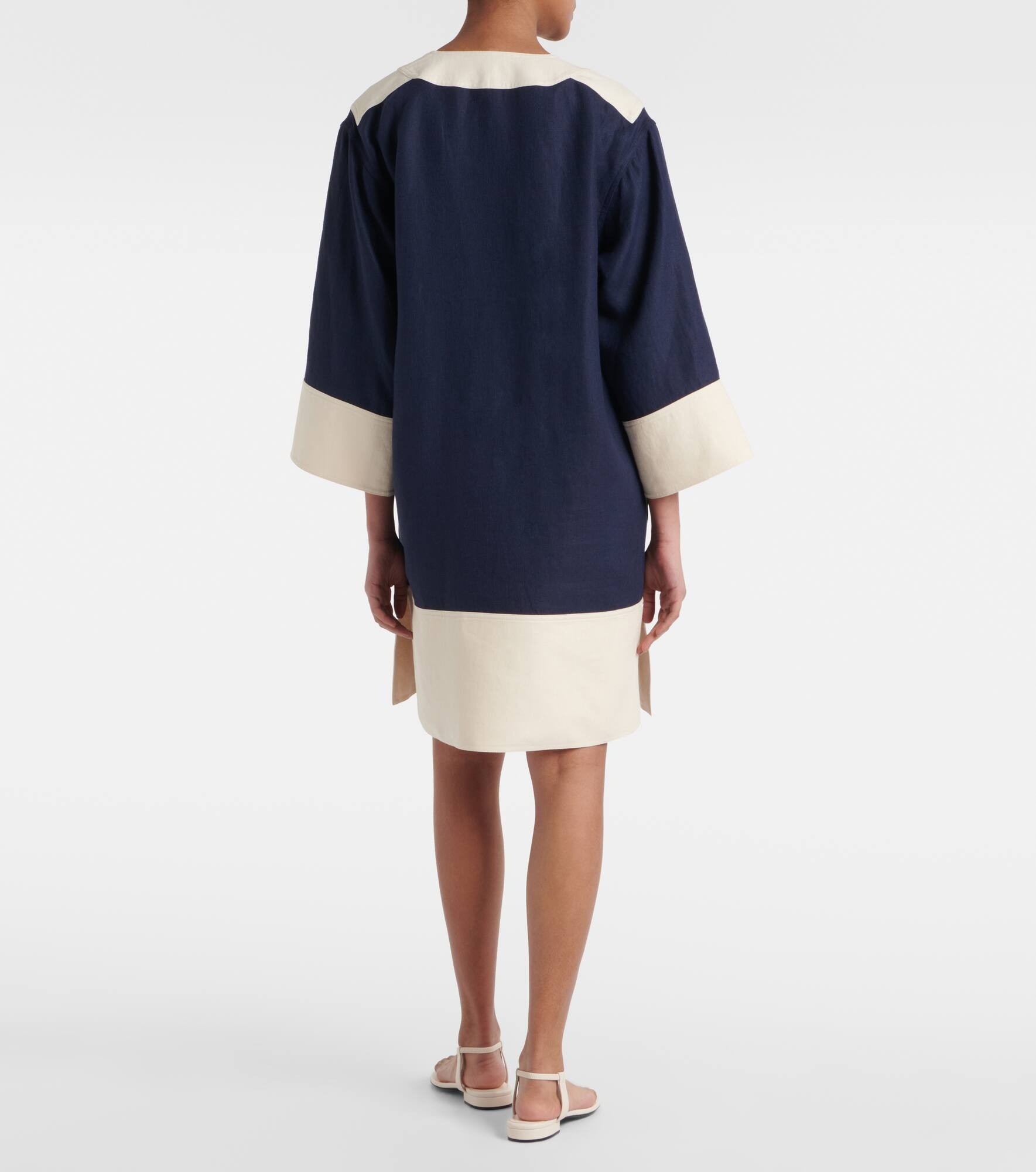 Colleen linen beach cover-up - 3