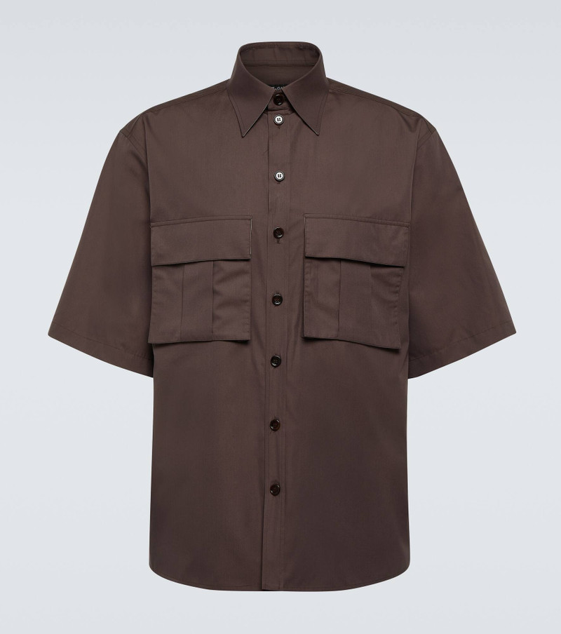 Cotton and silk poplin shirt - 1