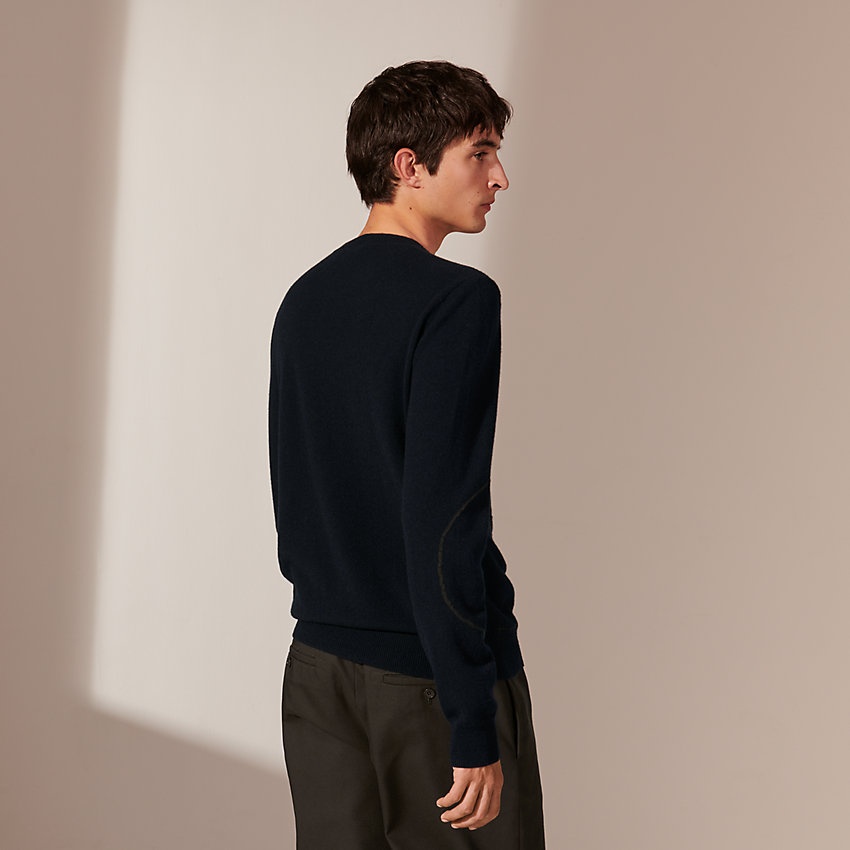 "Orange Hermes" crewneck sweater - 3