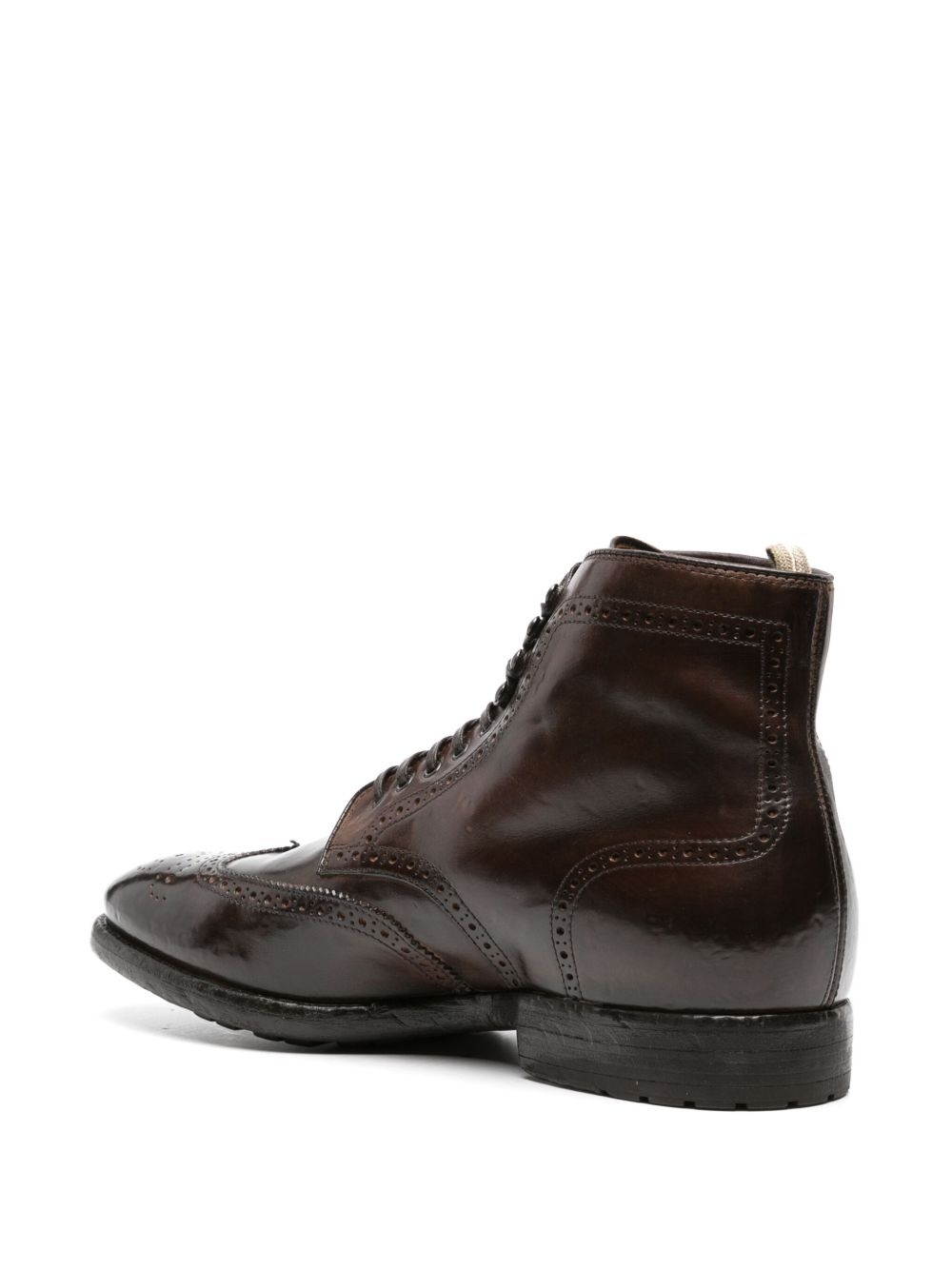 Prince perforated leather boots - 3