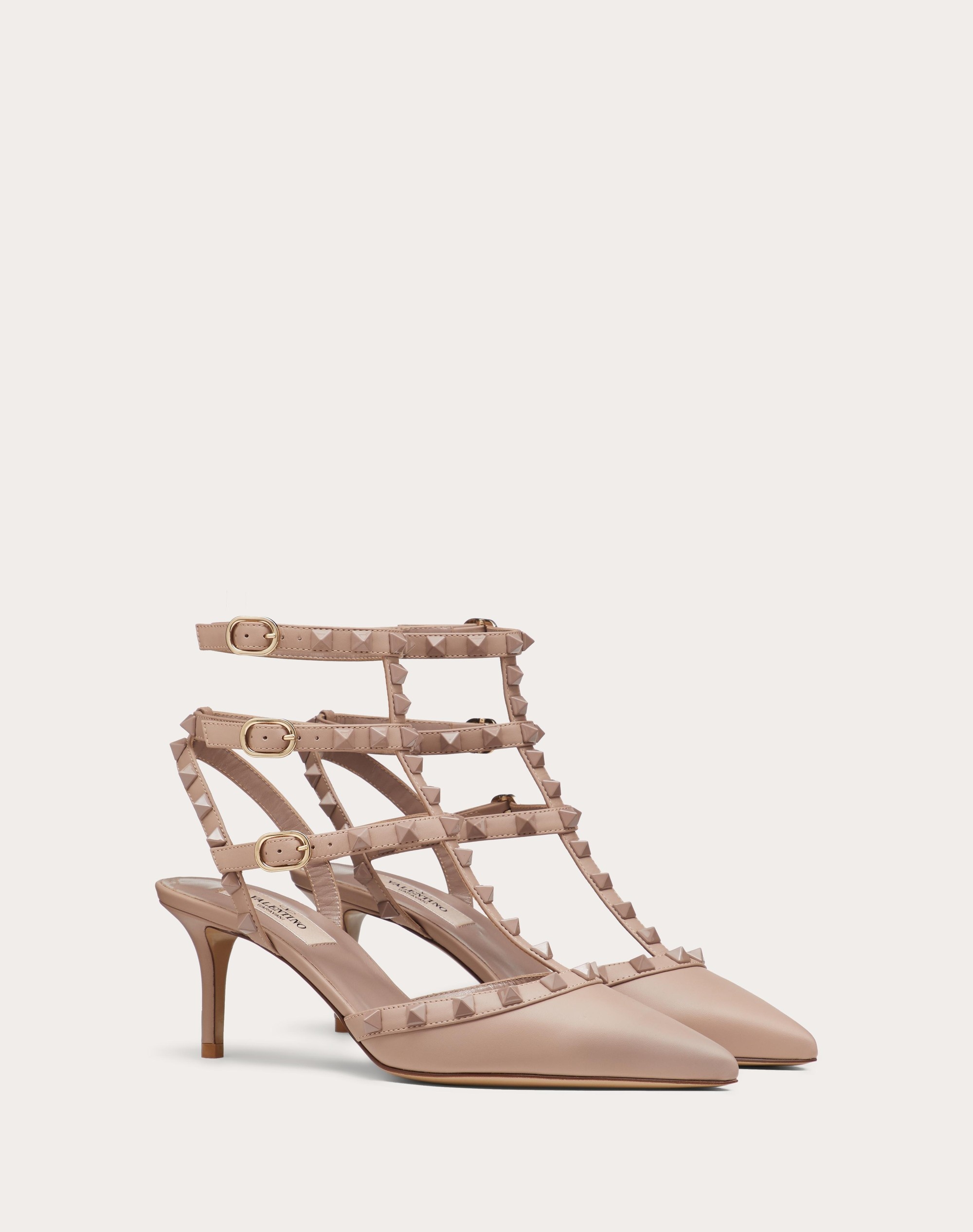 ROCKSTUD ANKLE STRAP PUMP WITH TONAL STUDS 65 MM - 2