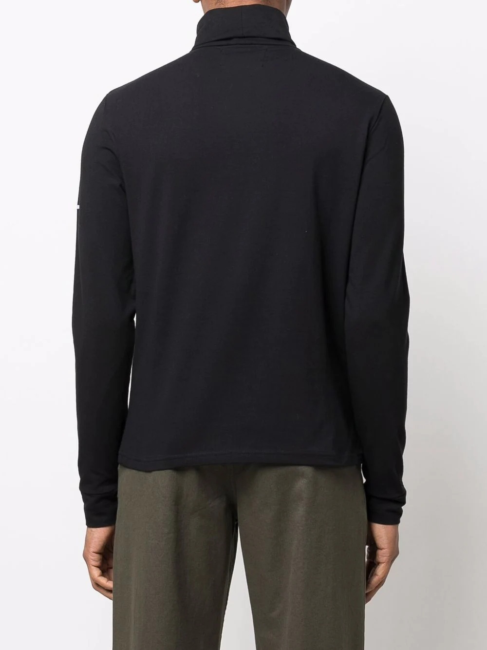 badge-detail roll neck sweater - 4