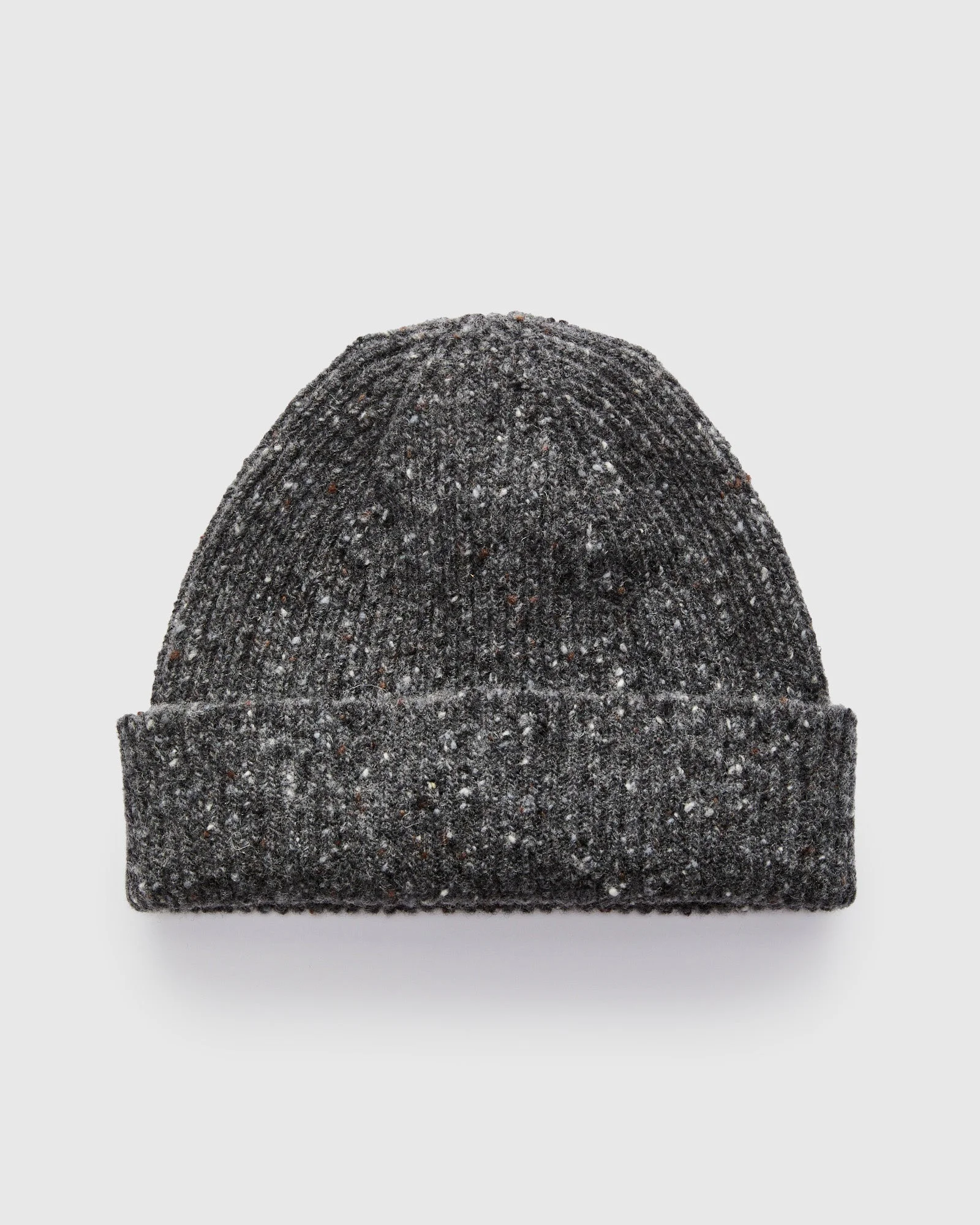 "Out of the Blue" Wool Beanie in Charcoal - 1