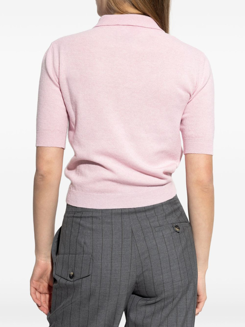 logo-embroidered polo shirt 4