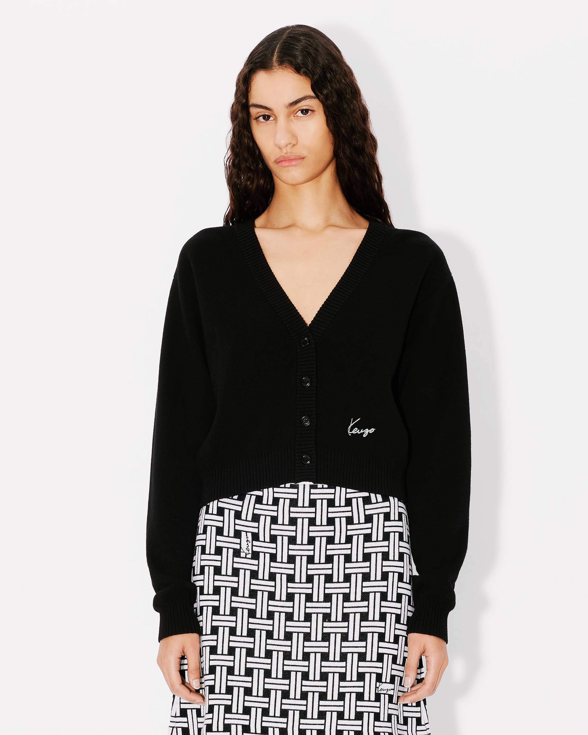 'KENZO Marguerite' embroidered wool cardigan - 3