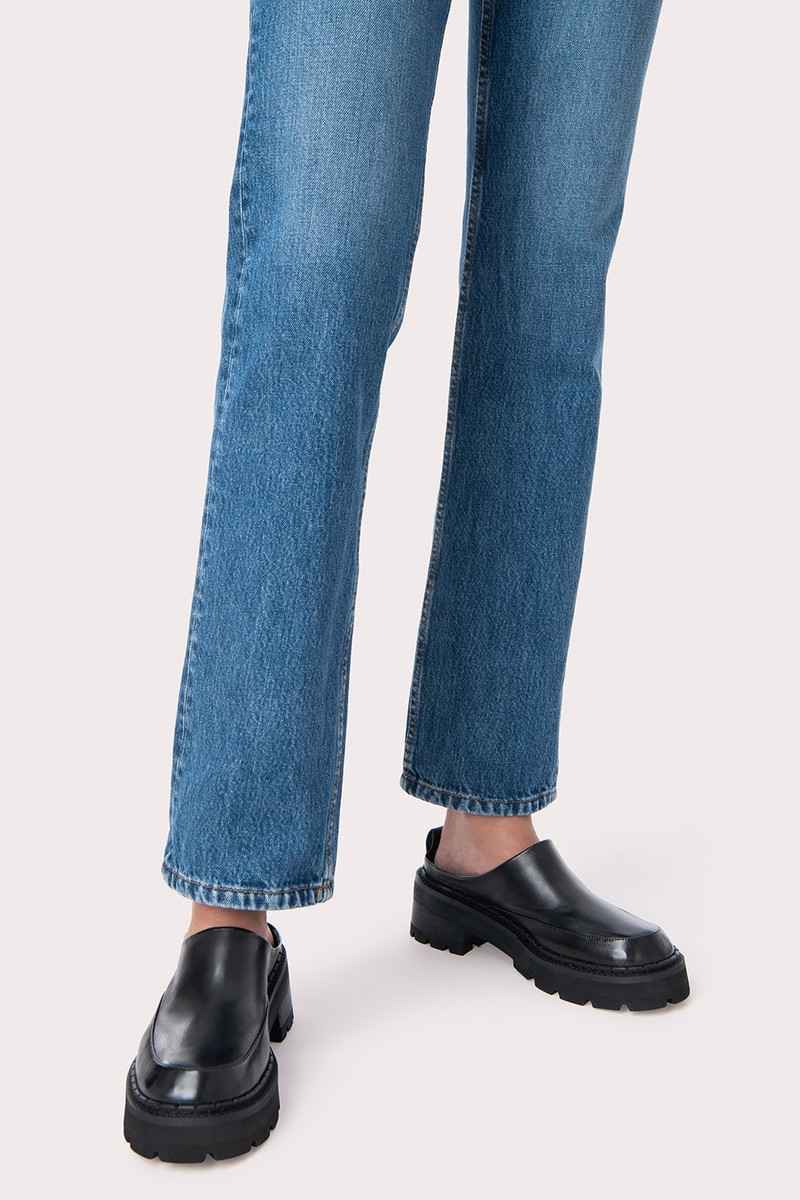 BY FAR Reyna Black Nappa Leather outlook