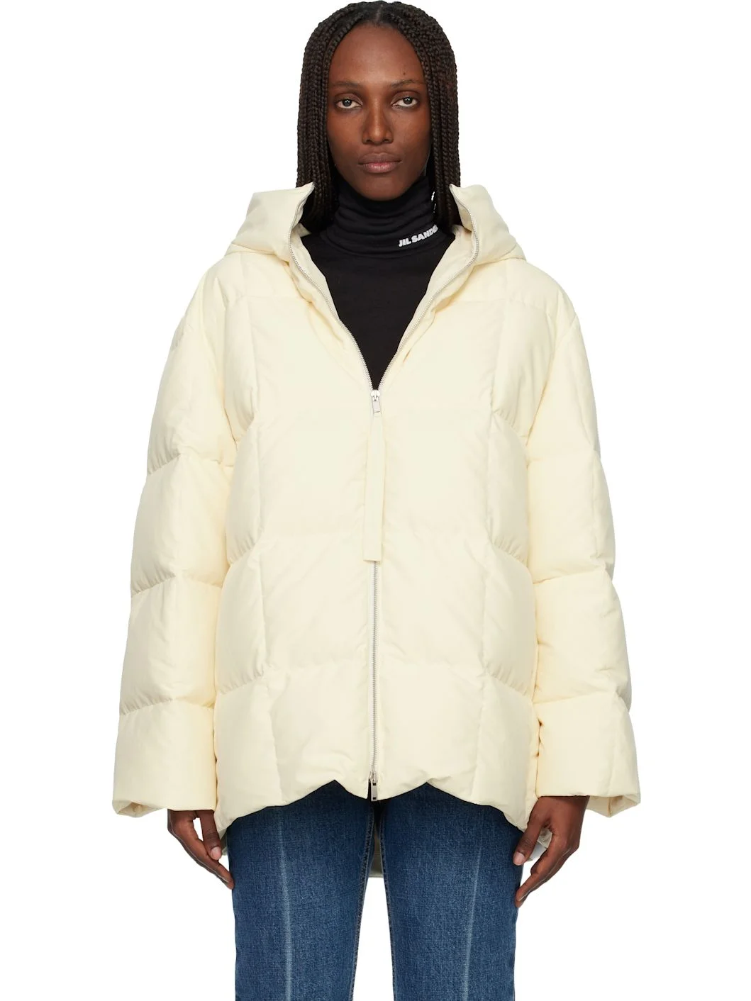 Off-White Quilted Down Jacket - 1