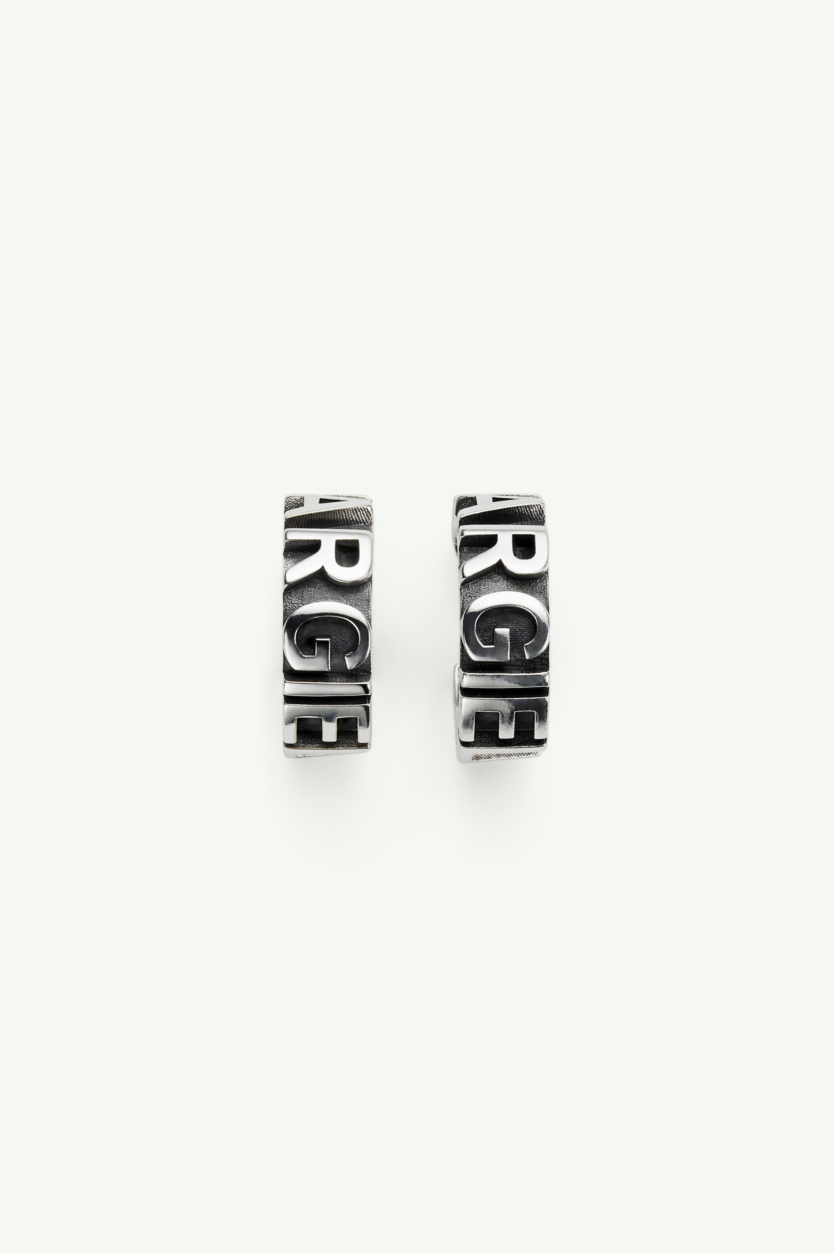 Embossed logo earrings - 2