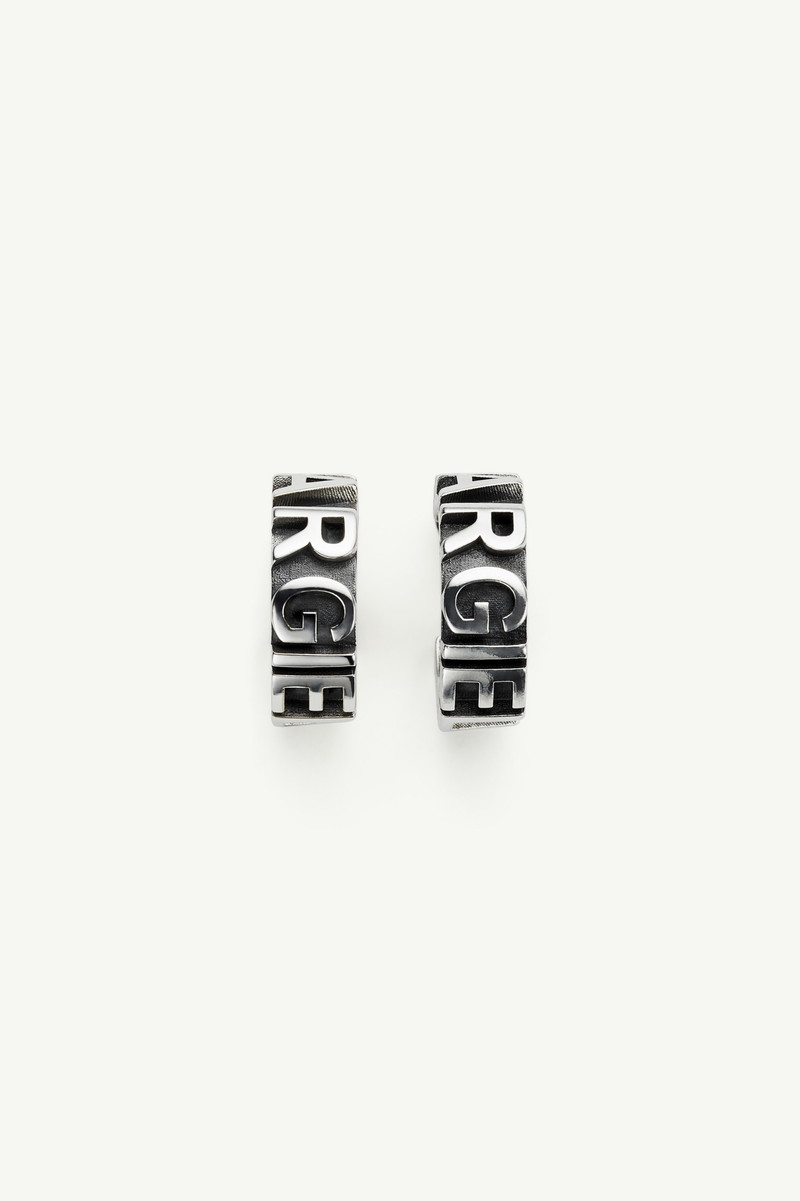 MM6 Maison Margiela Embossed logo earrings outlook