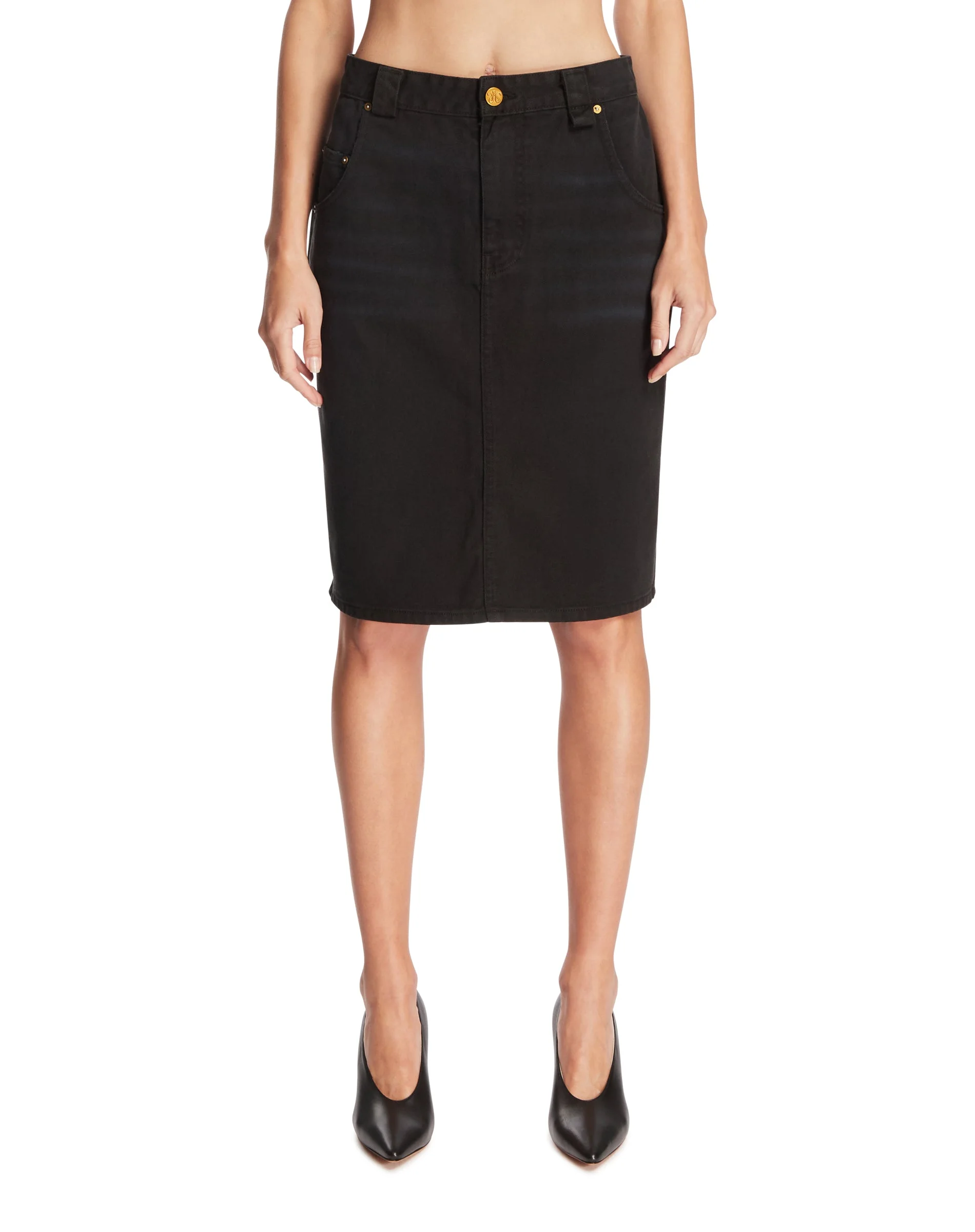 Black The Bad Girl Denim Skirt - 1