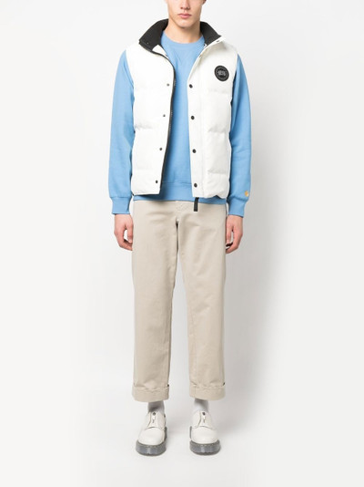Canada Goose logo-patch padded gilet outlook